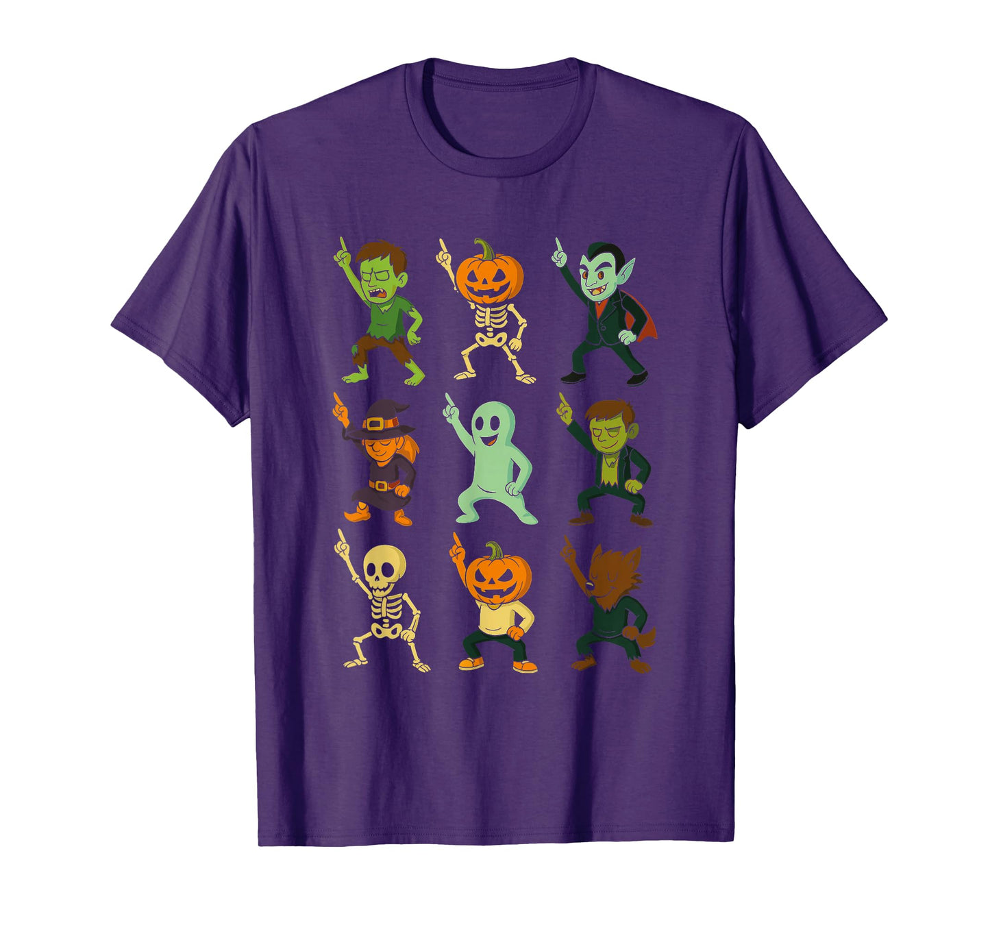 Halloween Dancing Monsters Spooky Disco Dance Zombie Funny T-Shirt