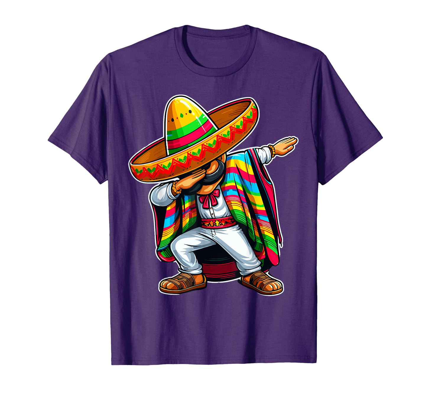 Mexican Dabbing Poncho Cinco De Mayo T-Shirt