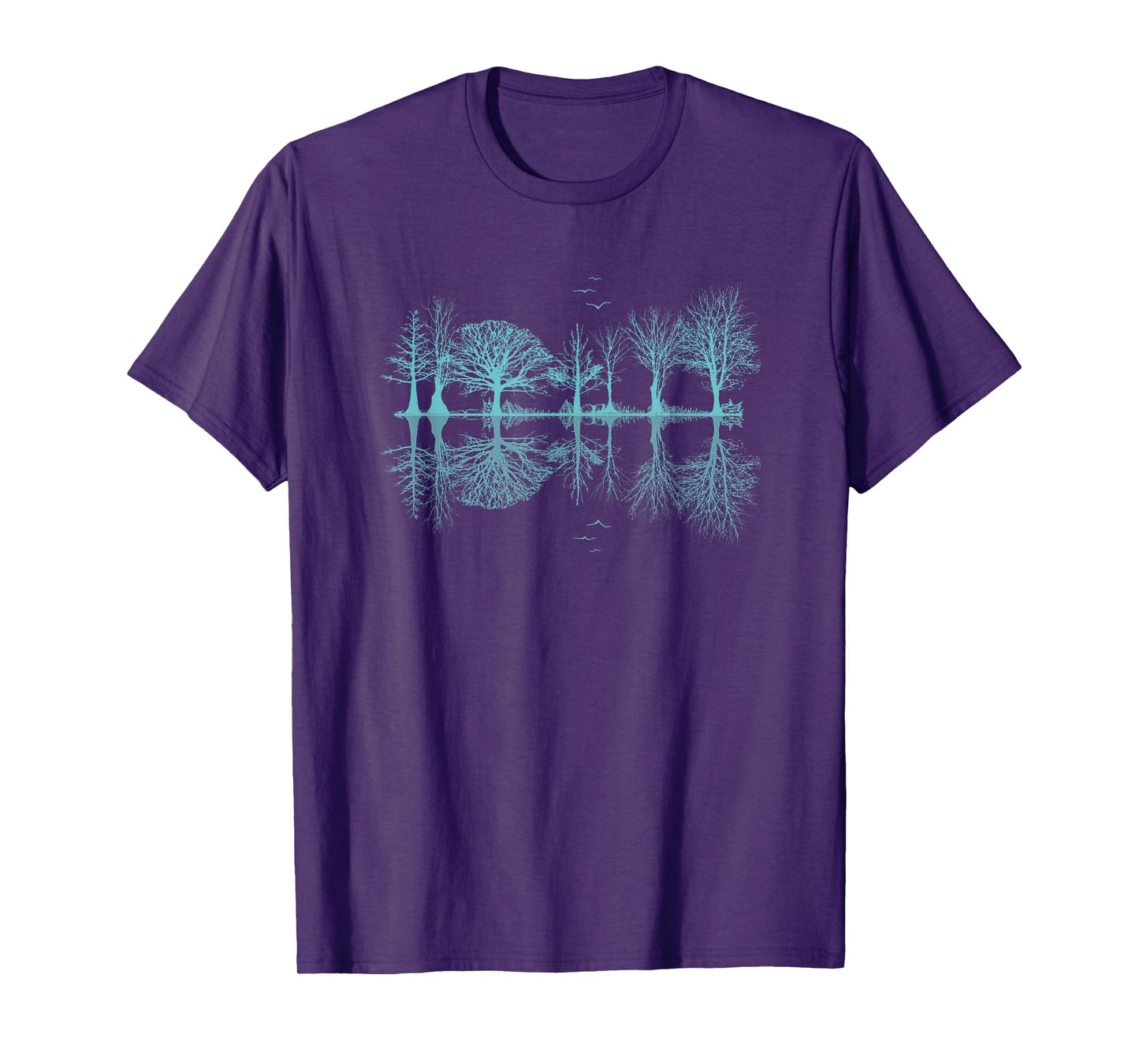 Wildlife Nature Forest Trees Reflection Outdoor Forest T-Shirt