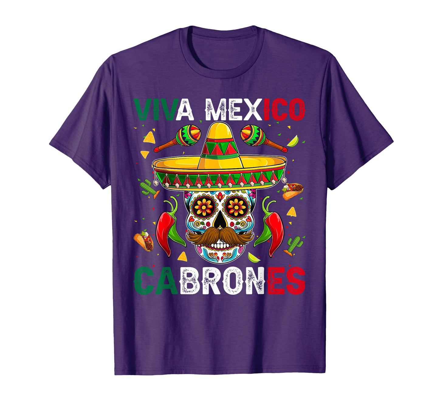 Viva Mexico Cabrones Mexican Independence Day Mexican Flag T-Shirt
