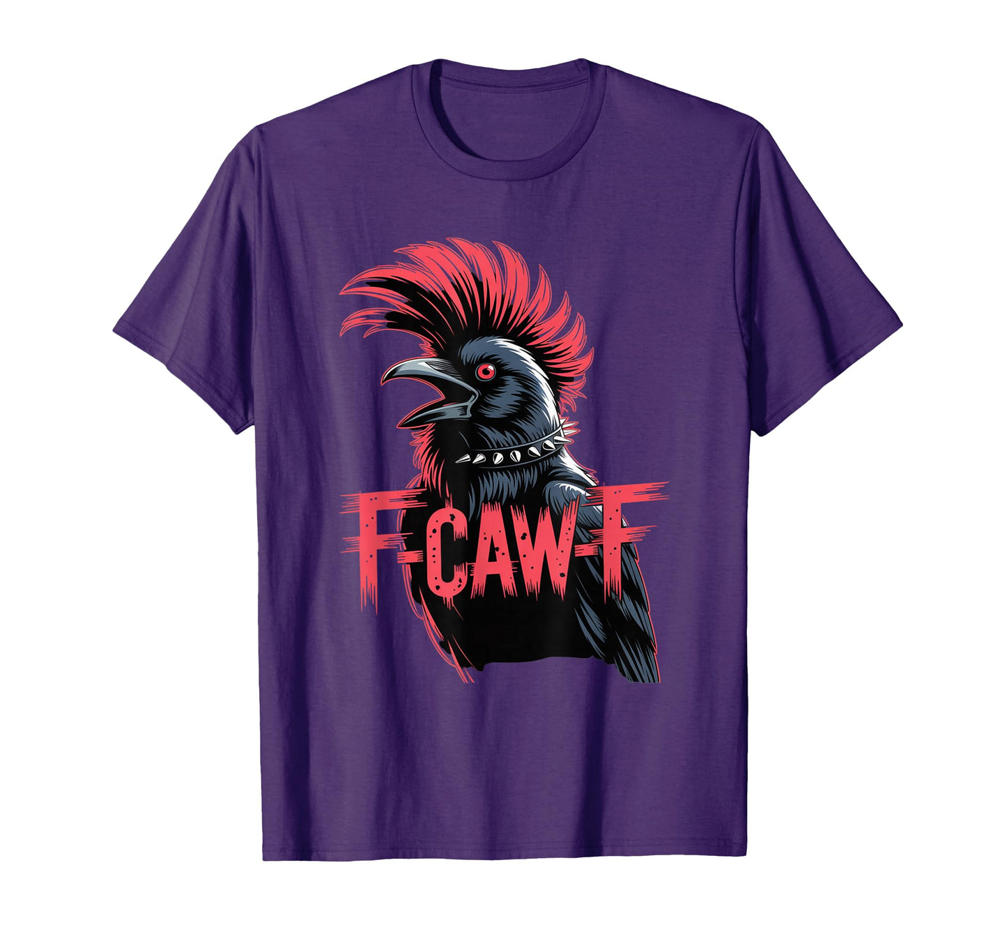 F-Caw-F Crow Funny Gothic Moon Black Bird Halloween T-Shirt