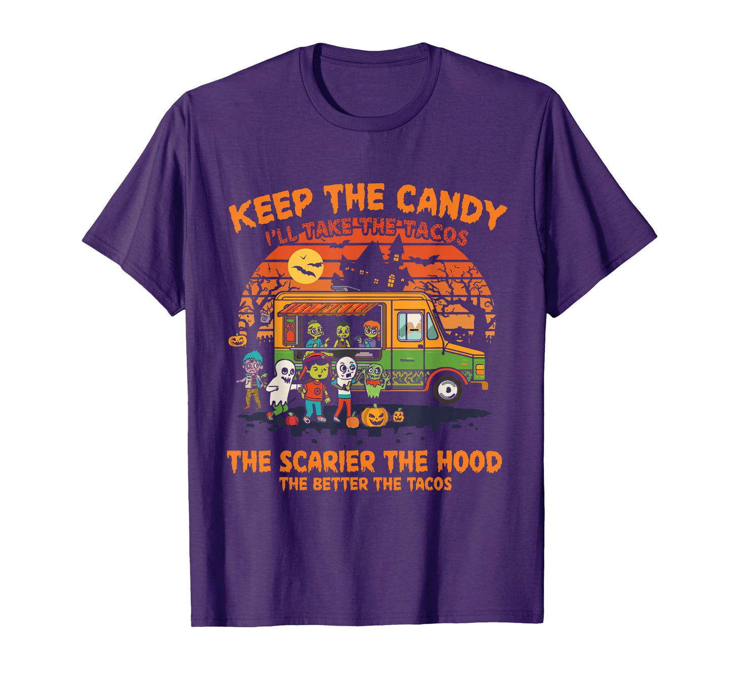 Keep The Candy I'll Take The Tacos, Halloween Ghost T-Shirt