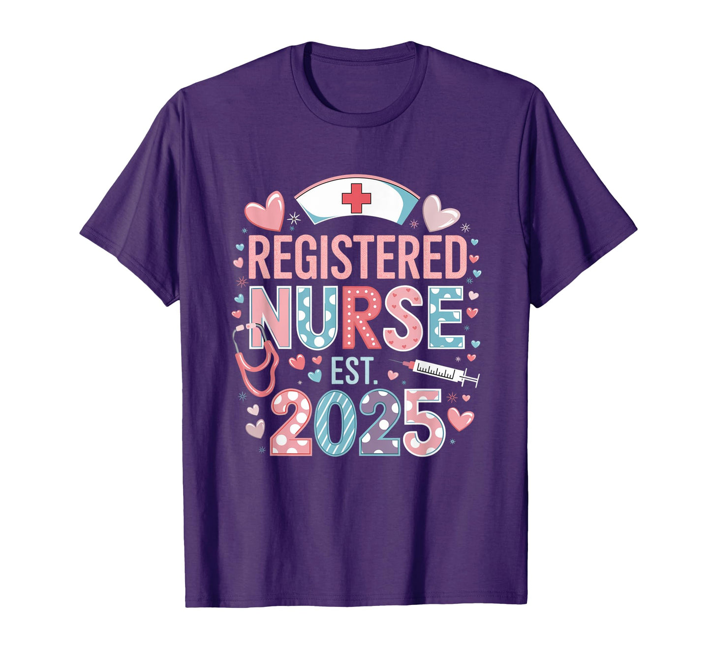 Registered Nurse Est 2025 Nursing Student RN Graduation T-Shirt