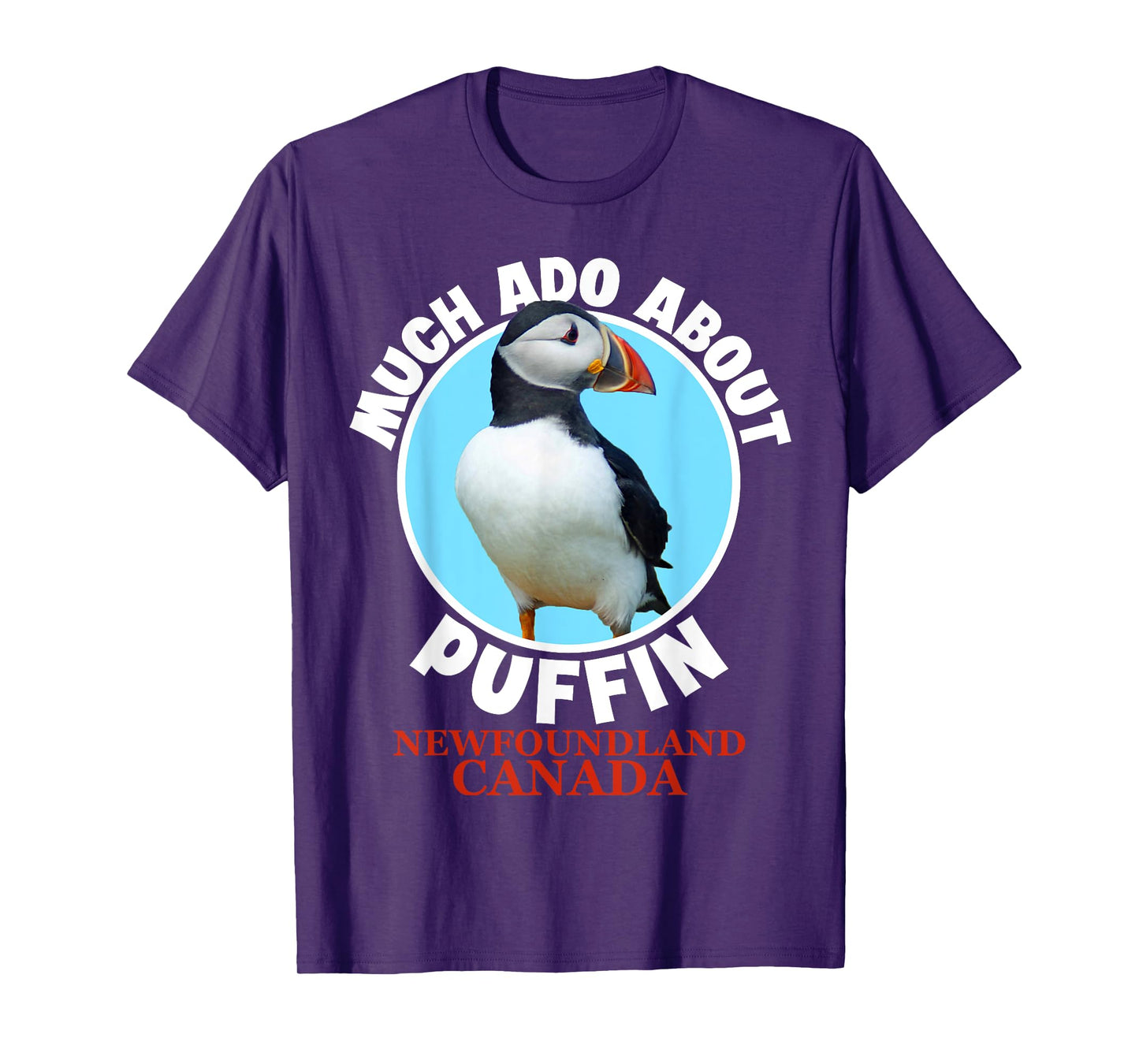 Newfoundland Canada Souvenir for Women Men Funny Puffin T-Shirt