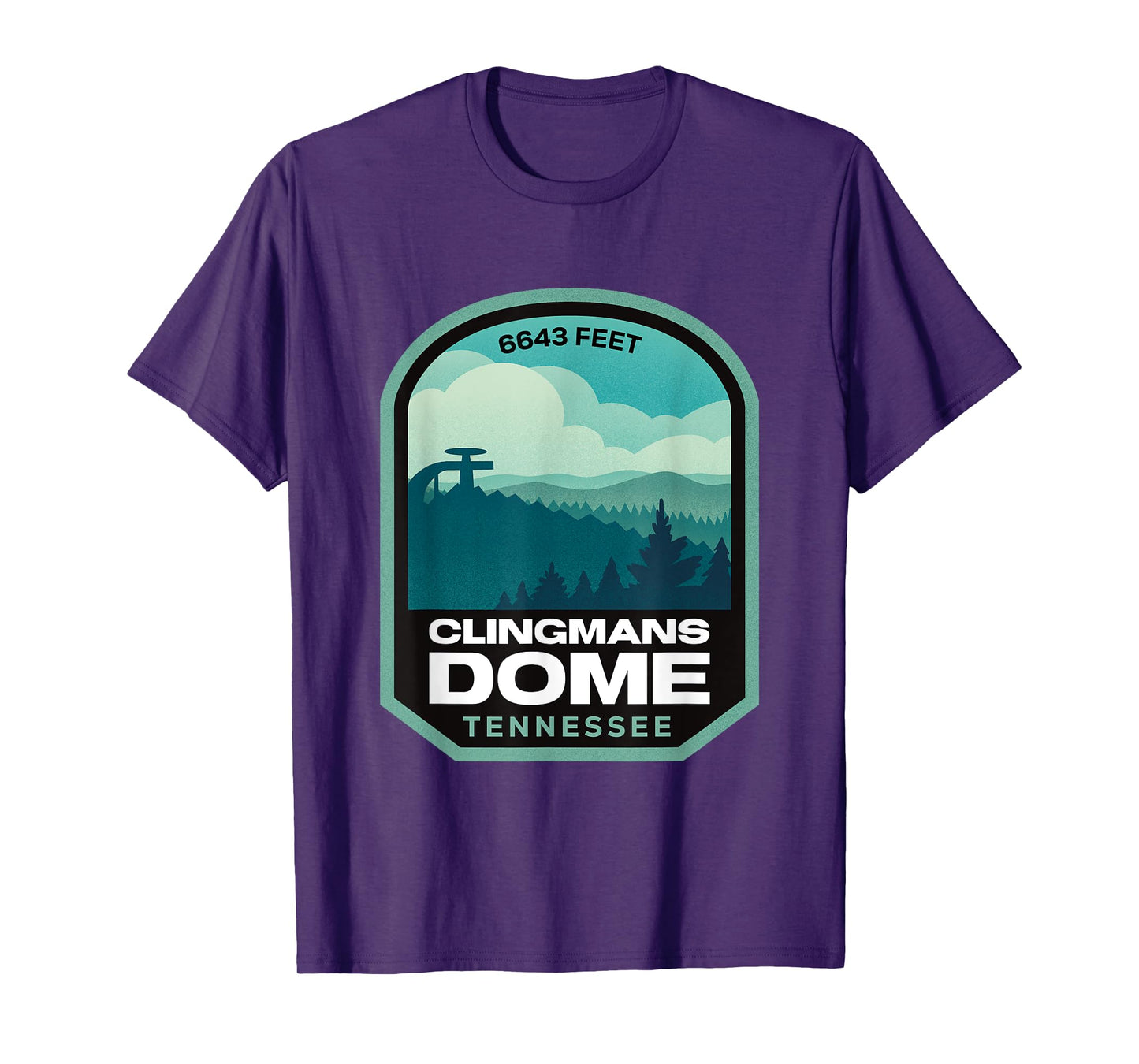 Clingmans Dome Smoky Mountains Tennessee T-Shirt