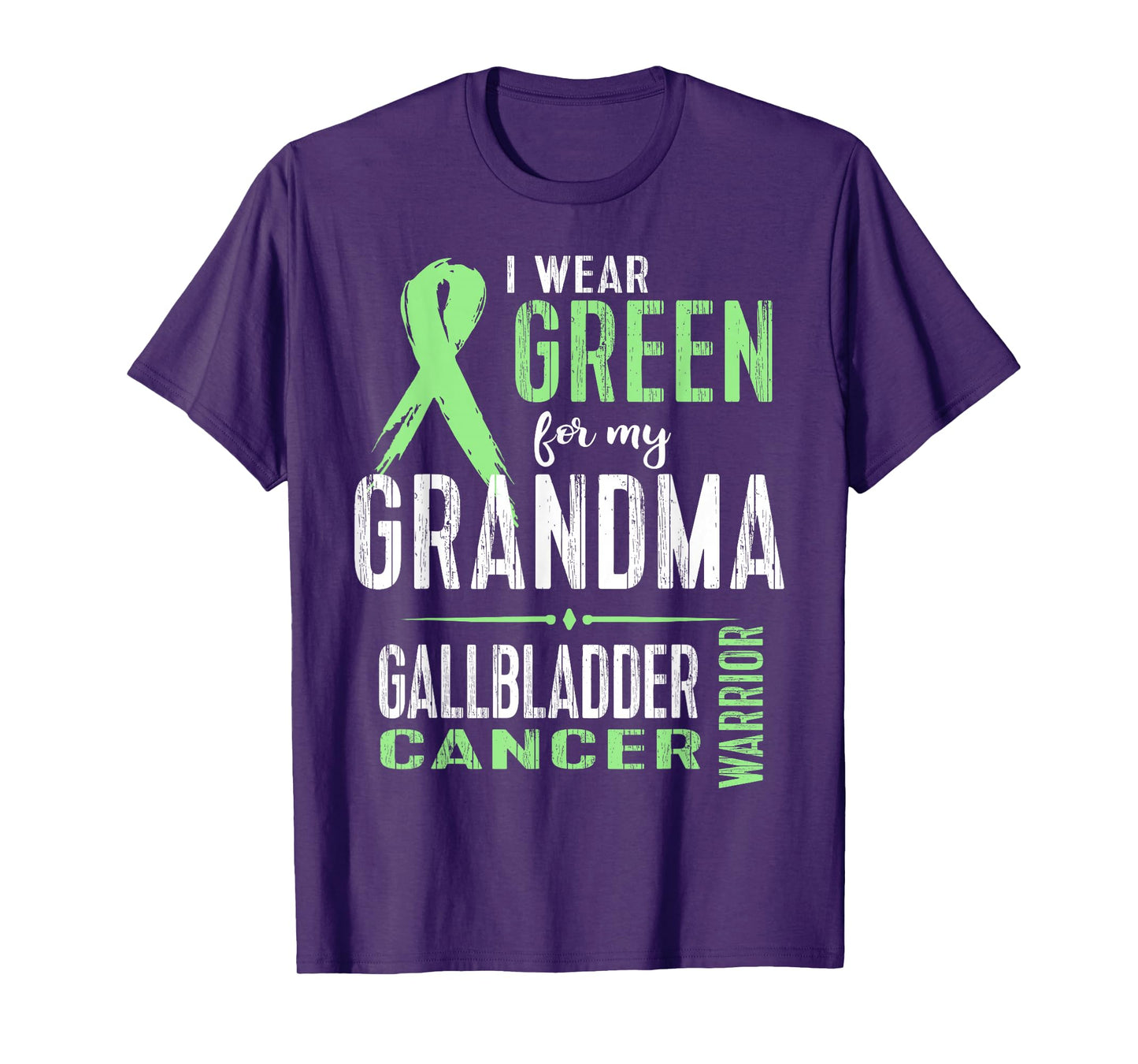 Gallbladder Cancer Awareness T-Shirt My Grandma Ribbon Tee T-Shirt