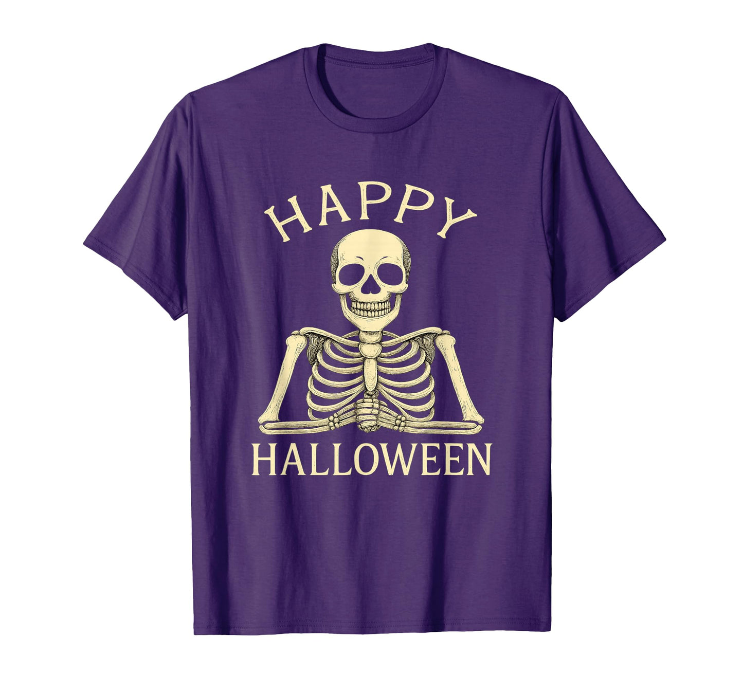 Funny Skeleton Teacher Happy Halloween Spooky School T-Shirt
