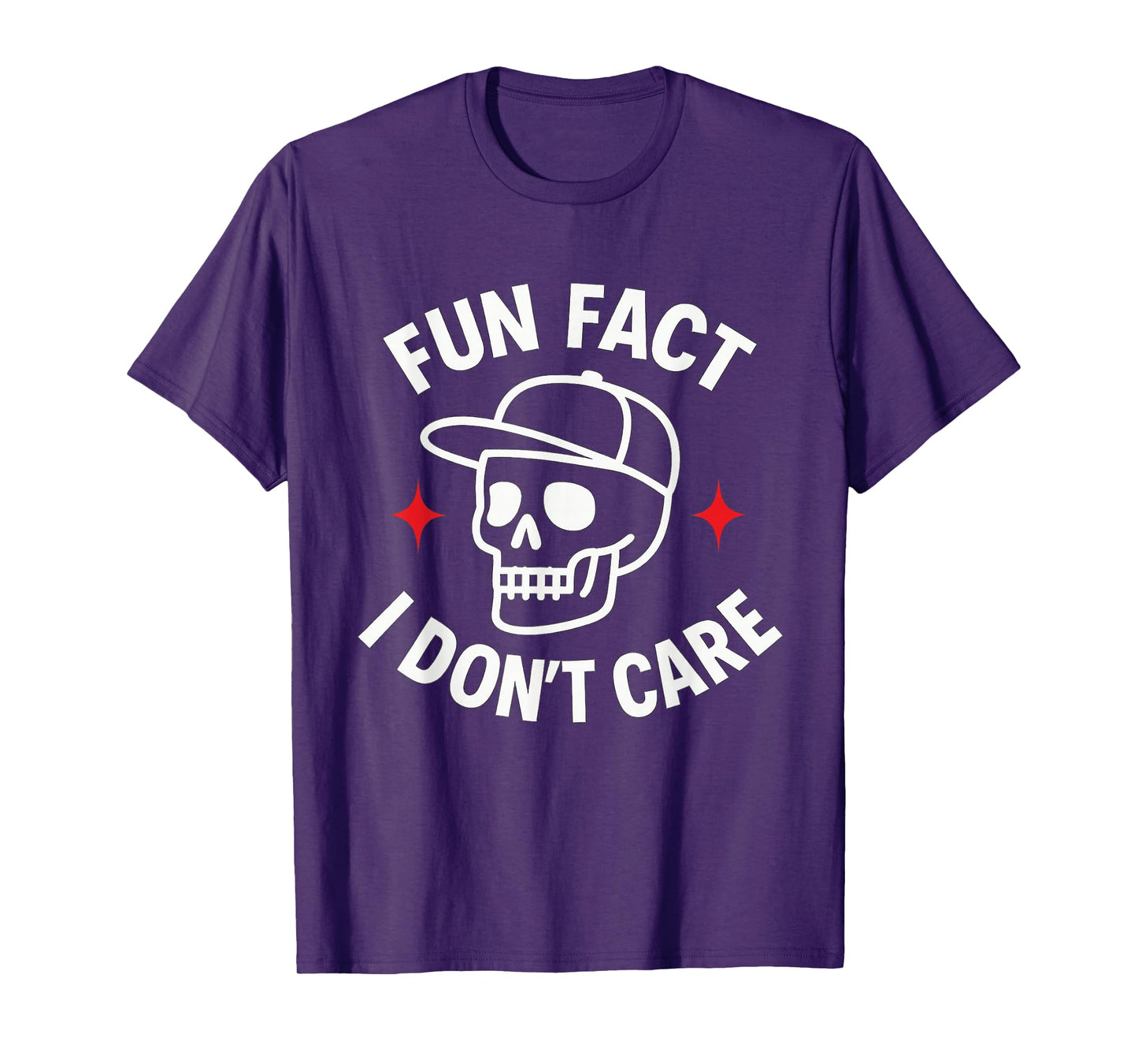 Fun Fact I Don't Care Men Sarcastic Cute Funny Quotes Design T-Shirt