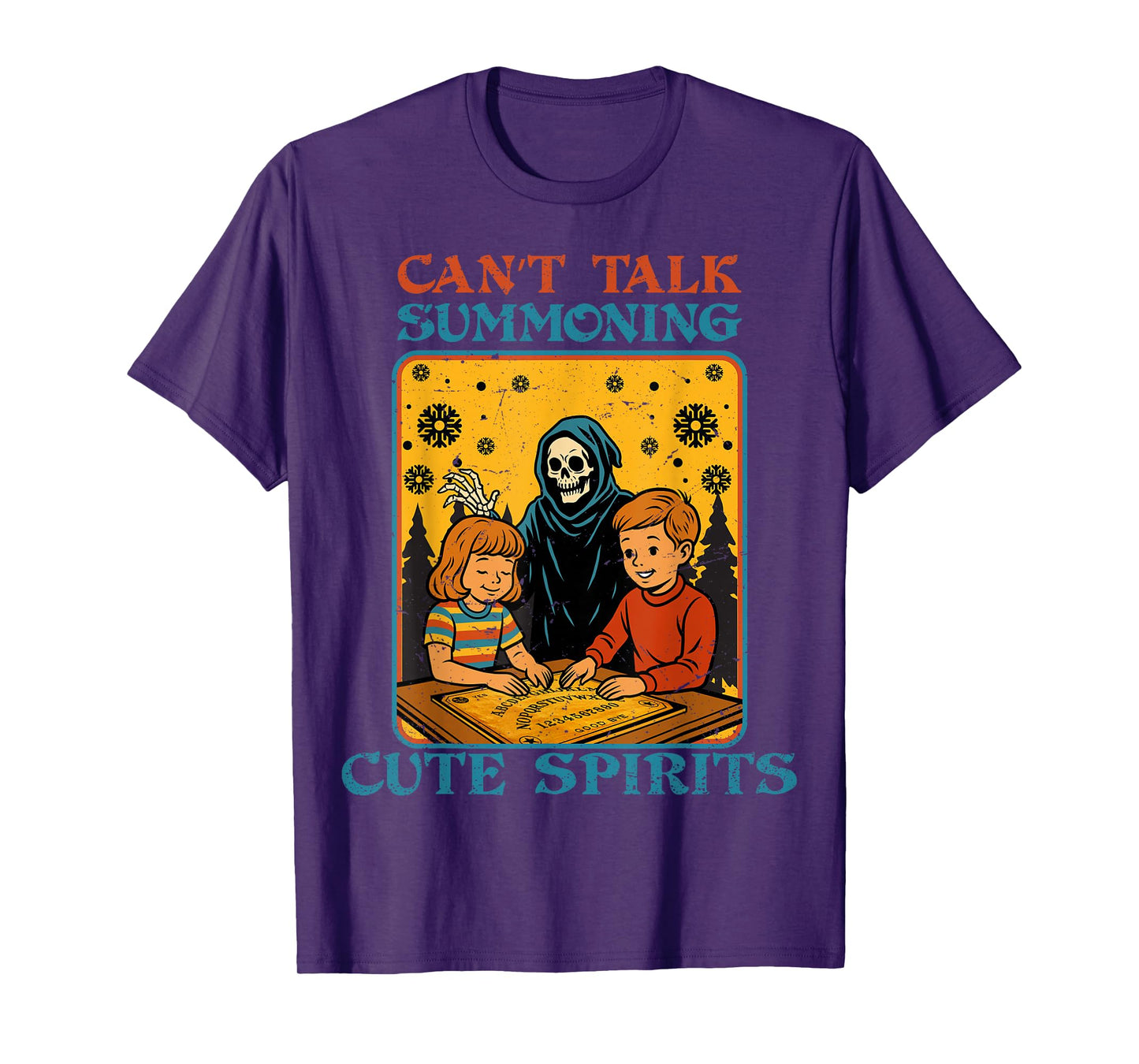 Can't Talk Cute Spirits Halloween Spooky Haunted Season T-Shirt