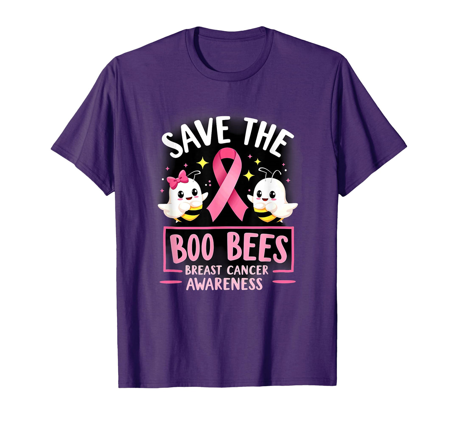 Save The Boo Bees Breast Cancer Women Halloween T-Shirt