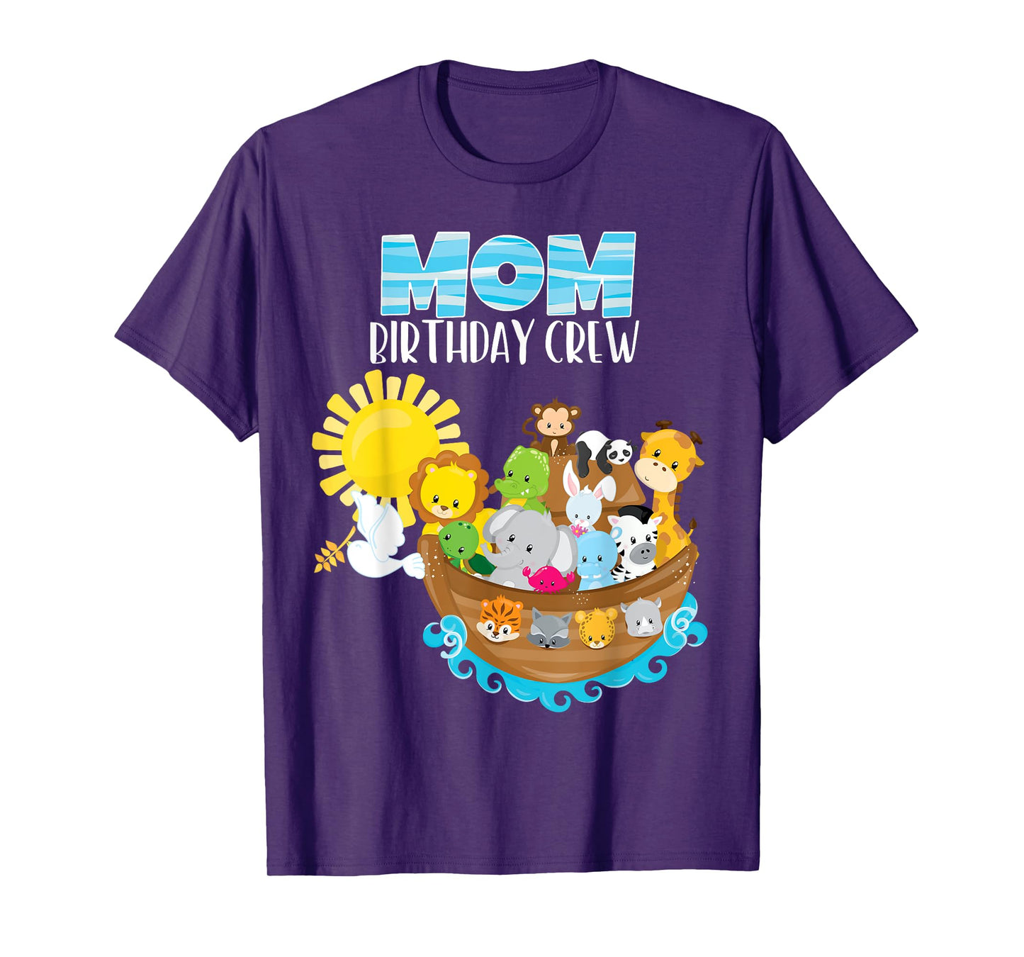 Noah's Ark Birthday Party Mom Birthday Crew Toddler Bday T-Shirt
