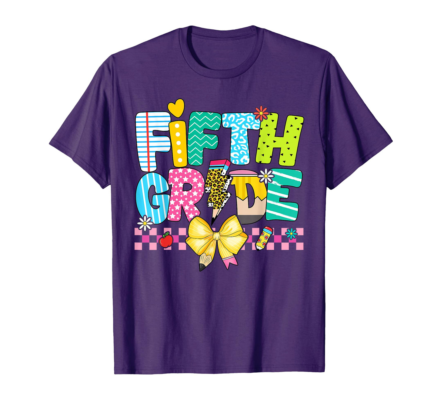 5th Grade For Girl Boys Teacher Fifth Grade Back to School T-Shirt