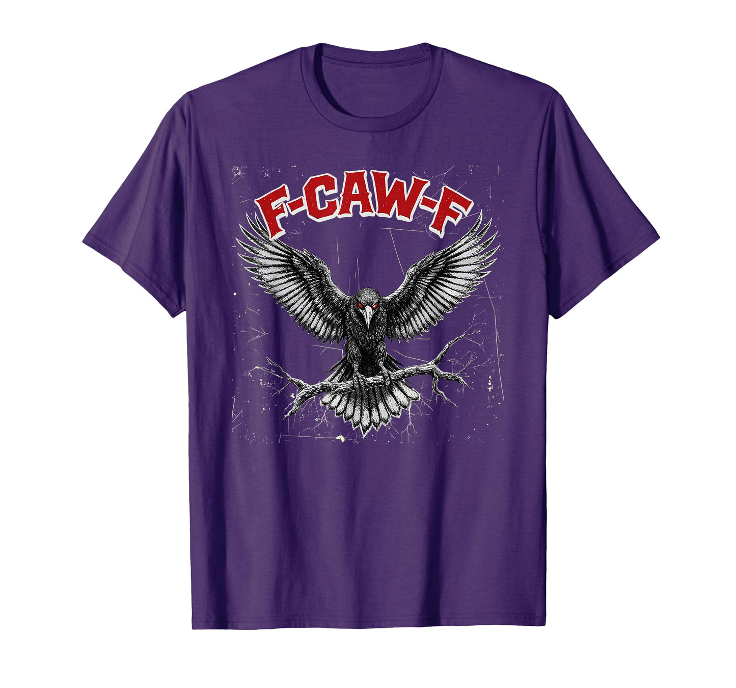 Funny F-CAW-F Cool Raven Crow Dark Bird Gothic T-Shirt