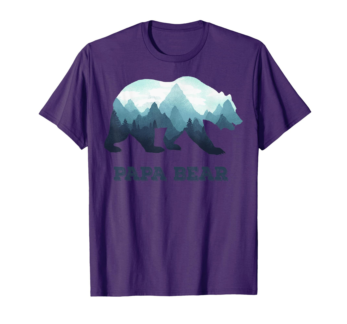 Papa Bear Wildlife Father's Day Gift for Dad, Daddy or Dada T-Shirt