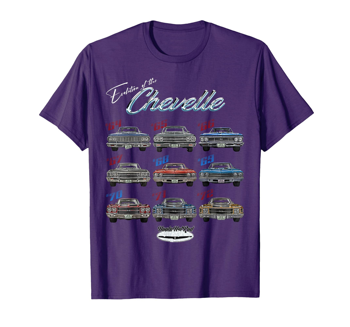 Evolution of the Chevelle SS Hotrod Muscle Car SS454 SS427 T-Shirt