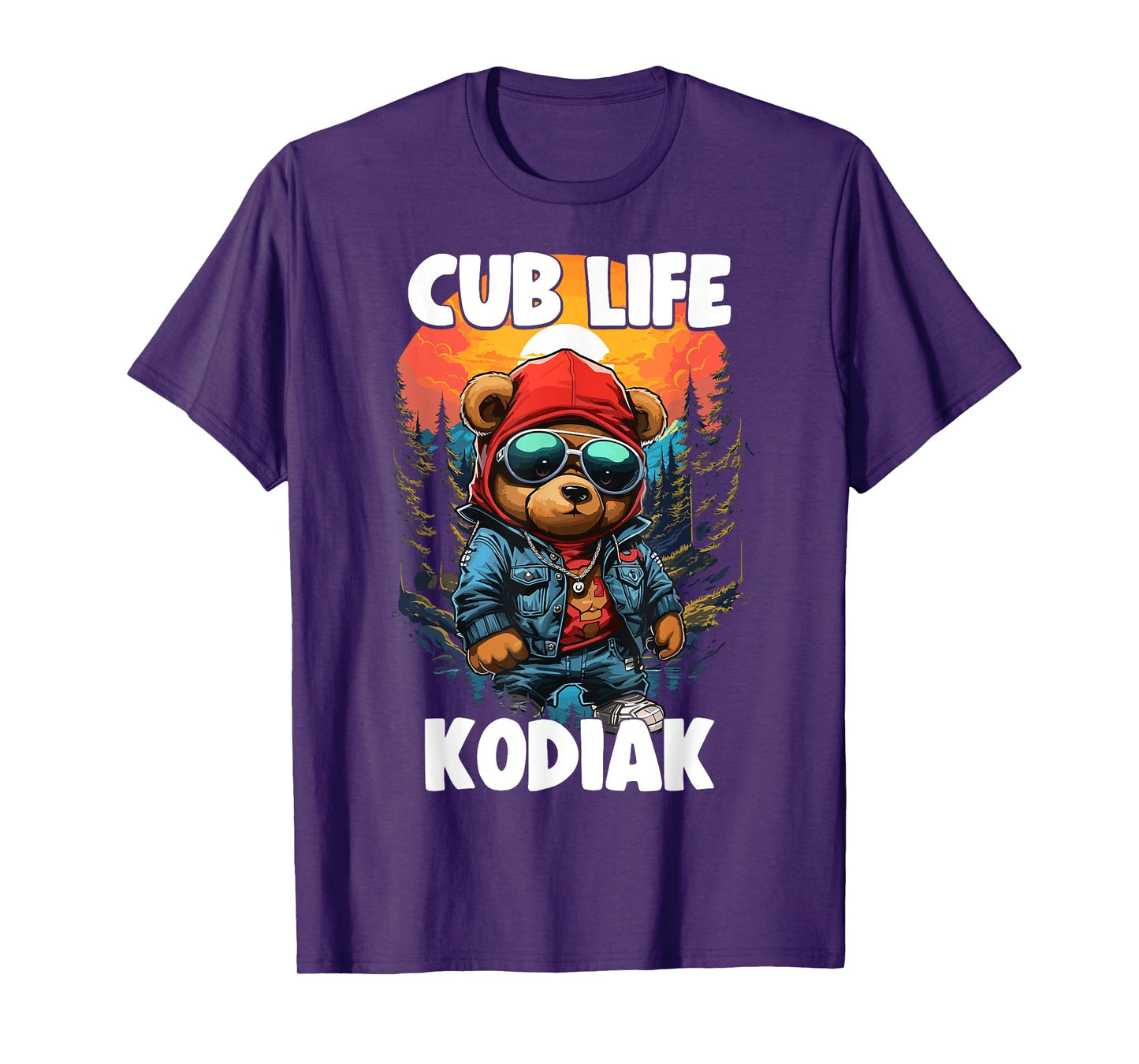 Kodiak Grizzly Brown Bear Cub Tshirt For Kids Women T-Shirt