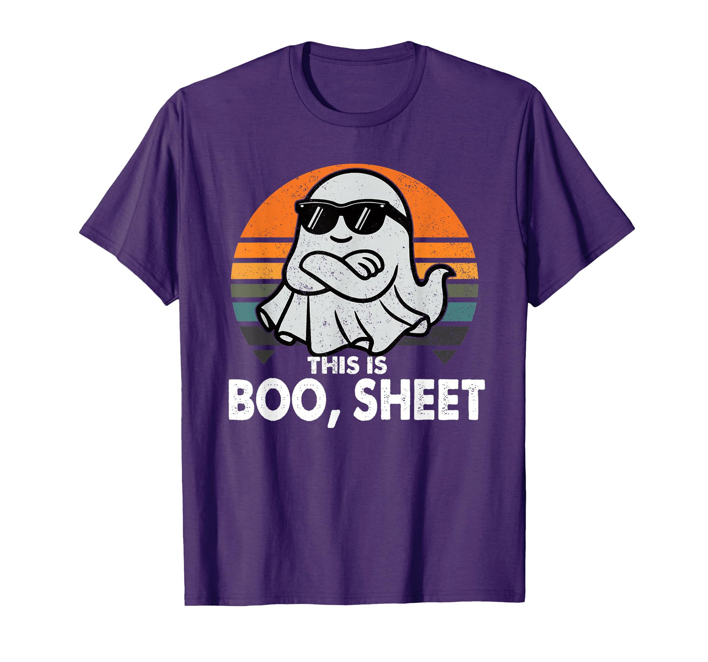 This is Boo Sheet Ghost Retro Halloween Costume Men Women T-Shirt