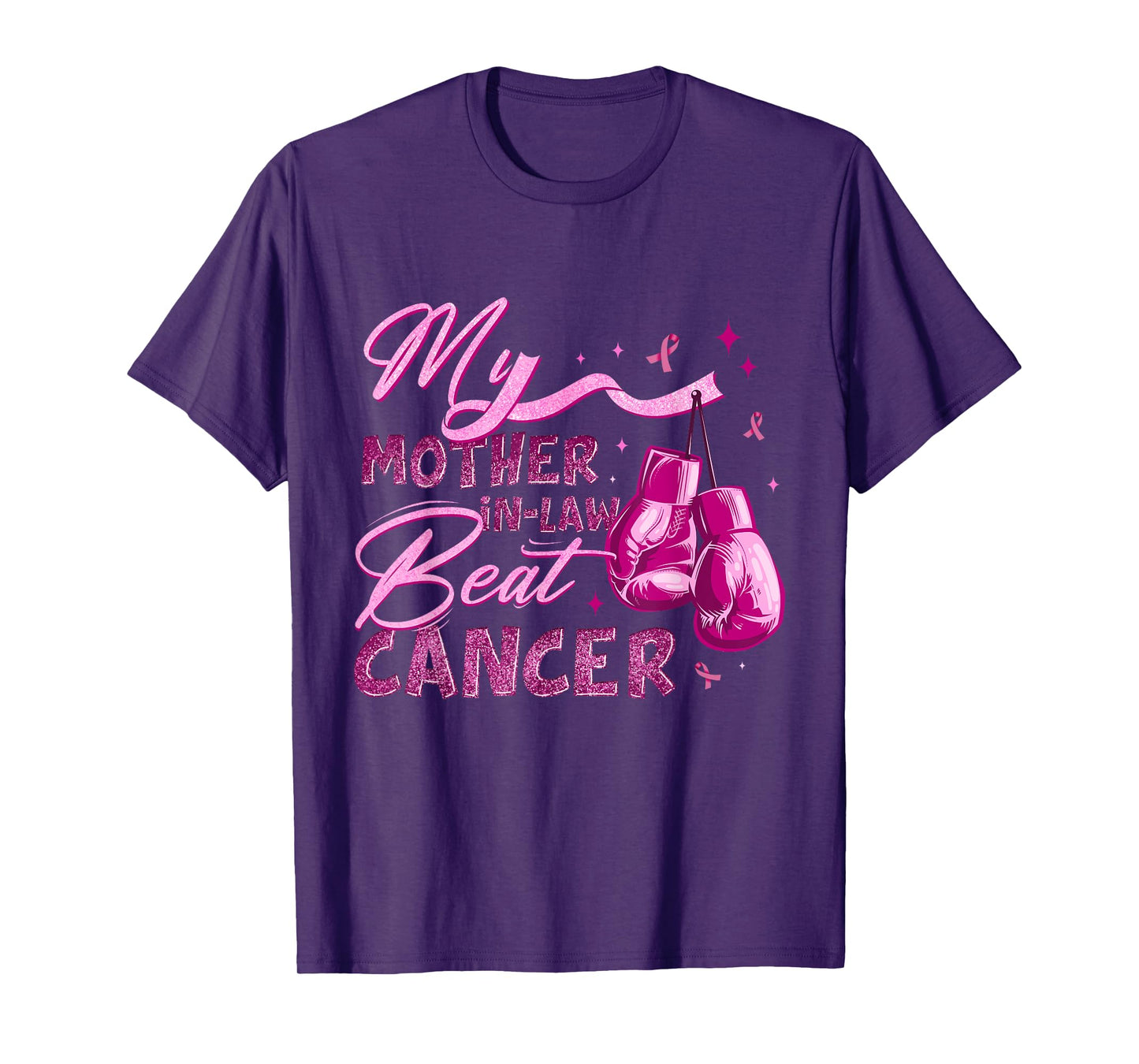 My Mother-in-law Beat Cancer Breast Cancer Awareness T-Shirt