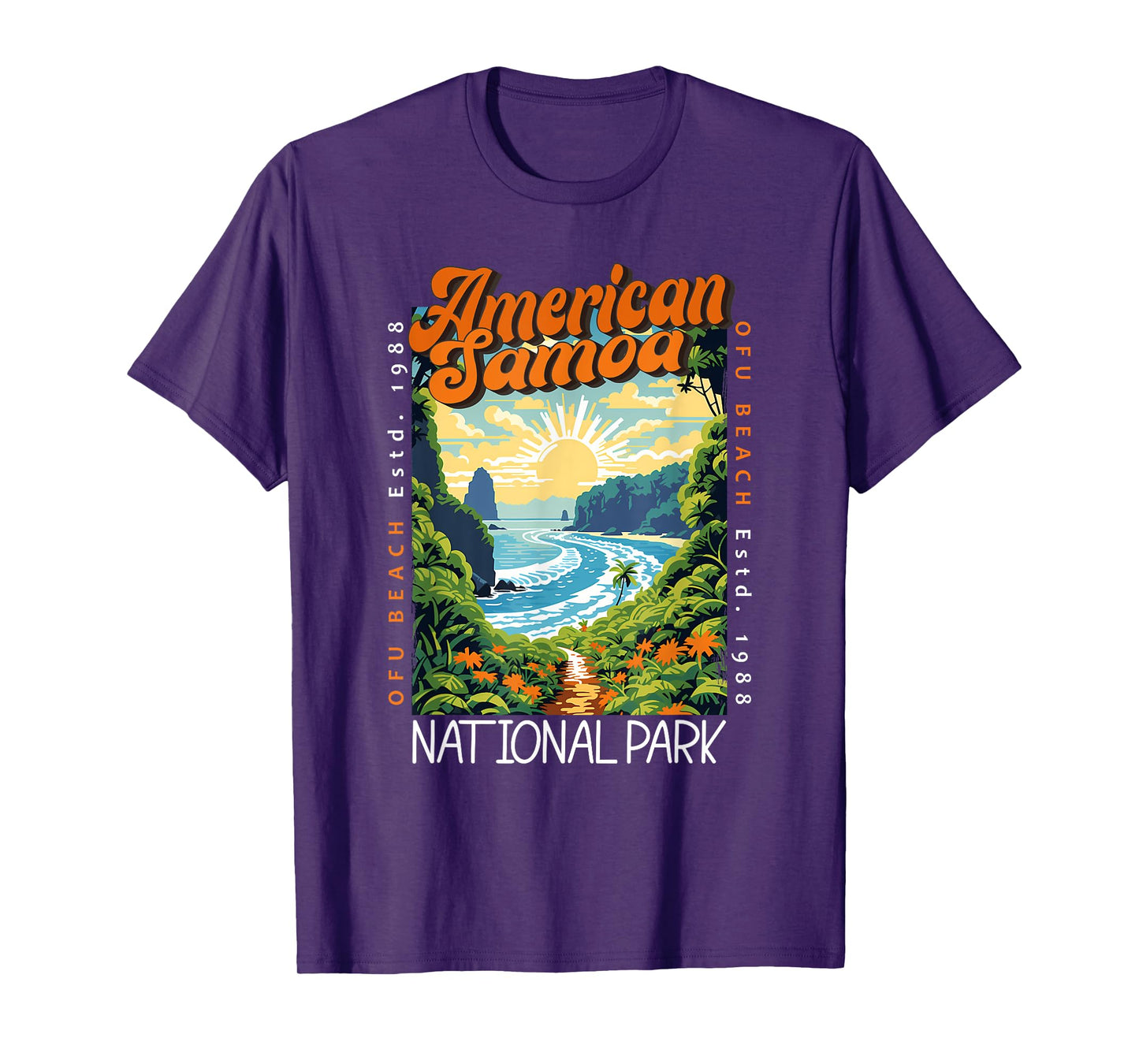 American Samoa National Park Retro Distressed Vintage T-Shirt