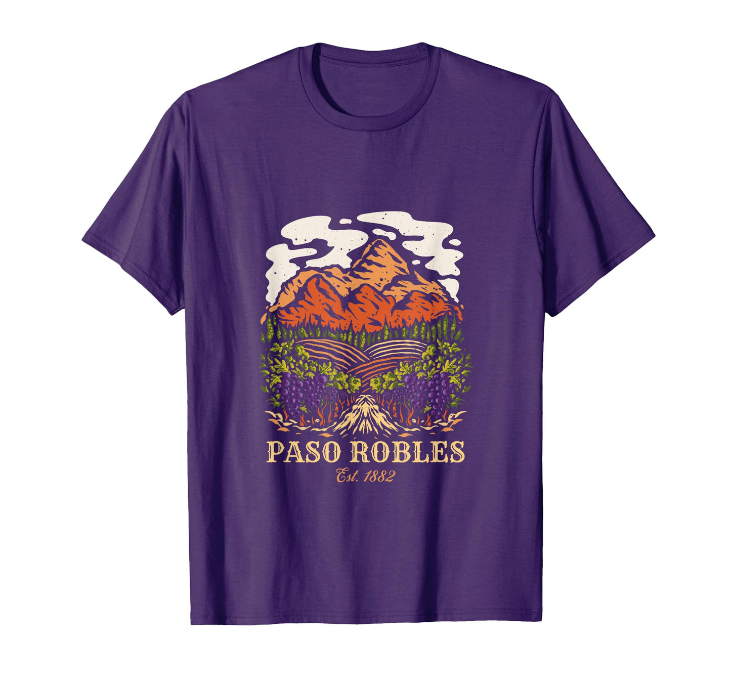 Paso Robles Vineyard California Winery Wine Lover T-Shirt
