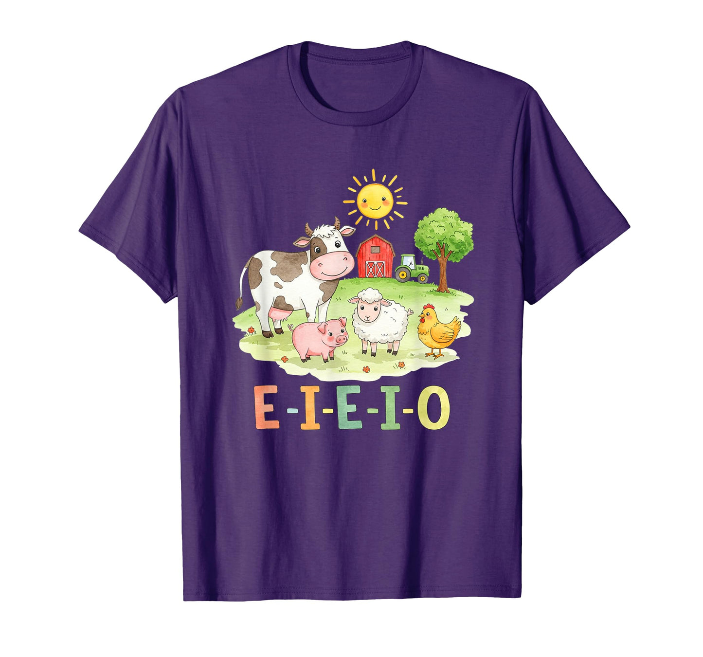 Toddler Kids Old MacDonald Had a Farm E-I-E-I-O Nursery Song T-Shirt