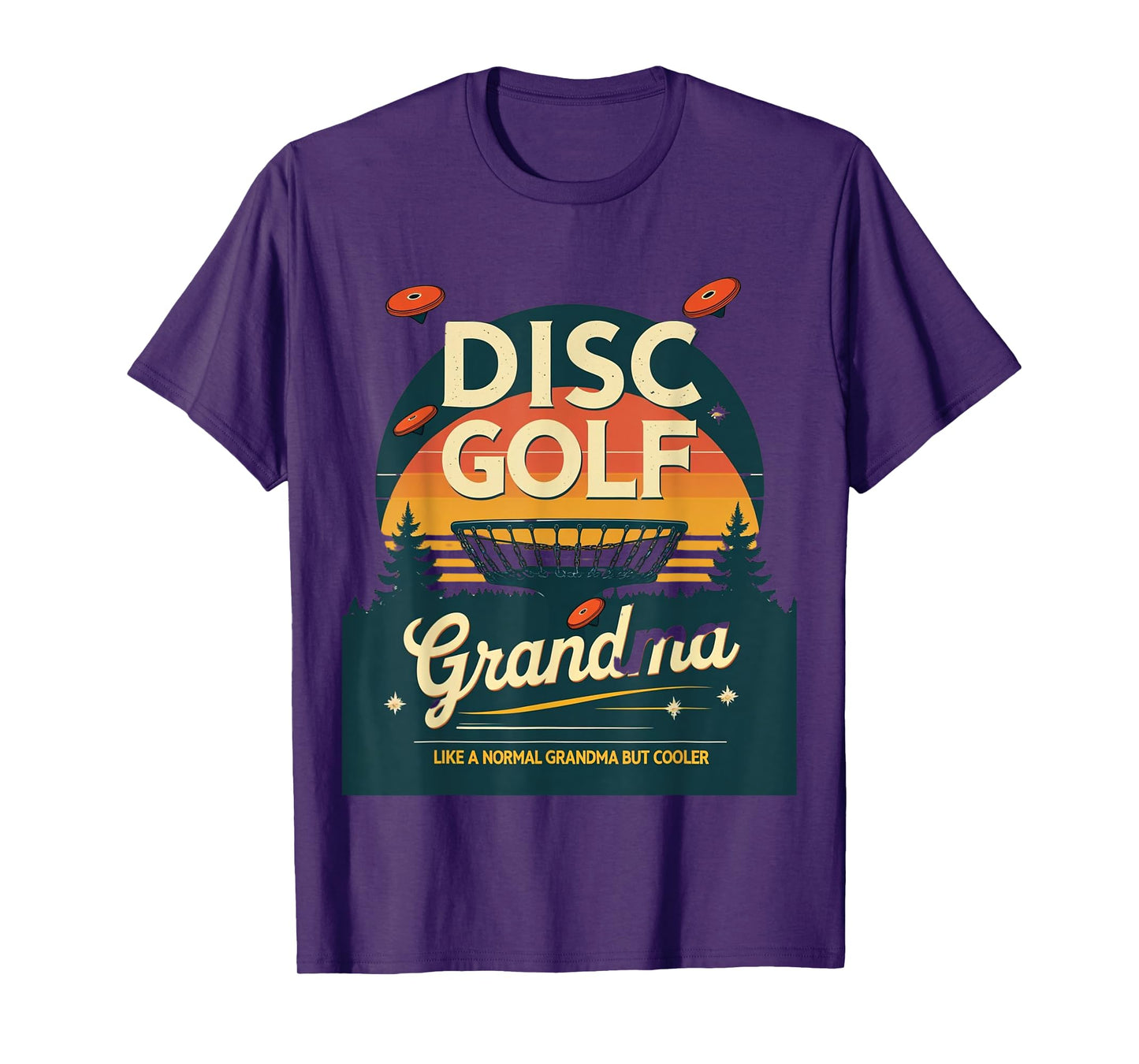 Disc Golf Grandma Midnight Drive T-Shirt