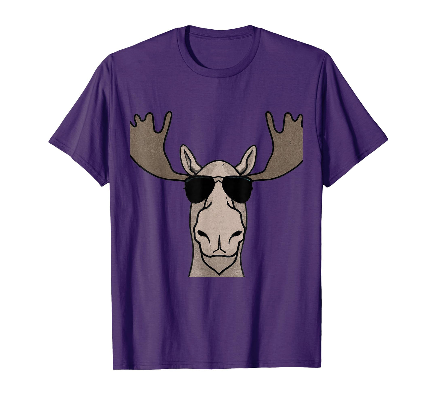 Moose Wearing Sunglasses Shades Retro Vintage Moose T-Shirt