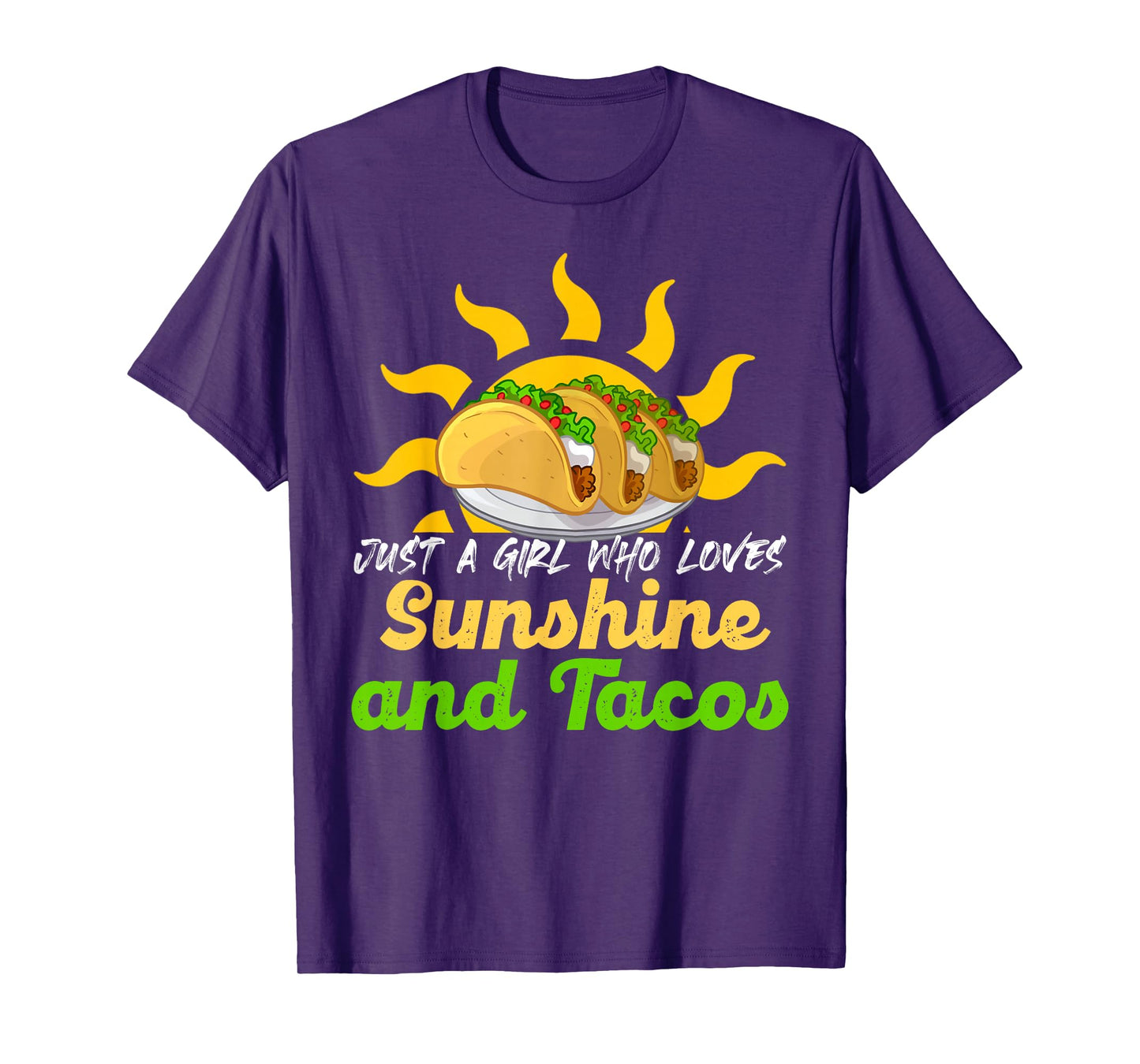 Sunshine Taco Vibes Mexican Food Summer Mood Style T-Shirt