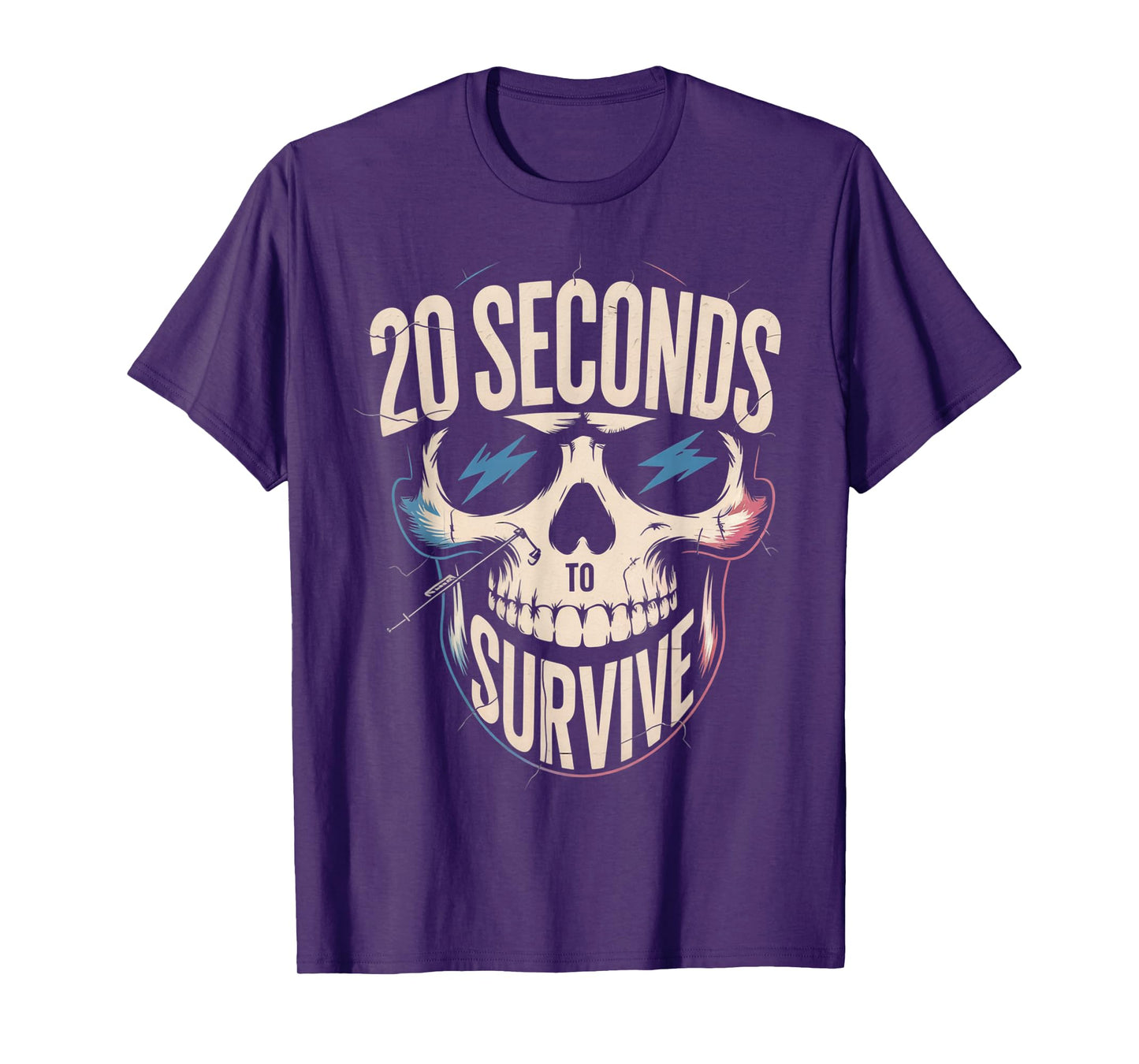 Skeleton 20 Seconds to Survive Chase and Catch Tag Sport Fun T-Shirt