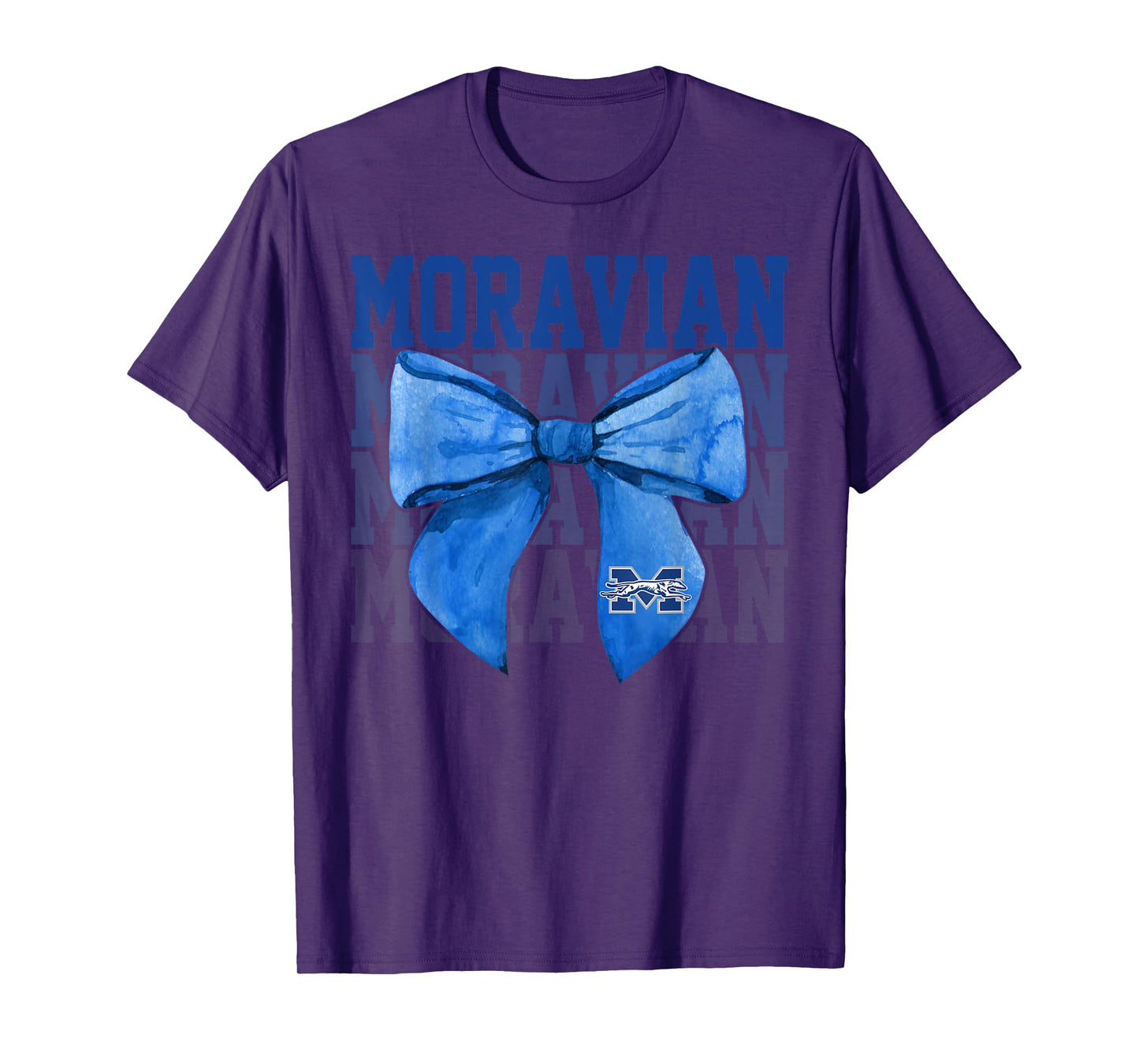 Moravian Vintage Arch University Bow Vintage Athletics Girls T-Shirt