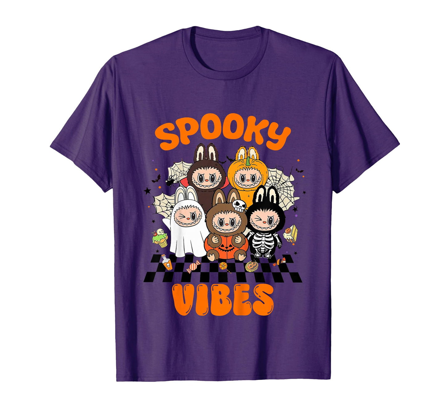 Kids Funny Halloween Pumpkin Ghost Skeleton Monster Tees Kids Boy T-Shirt