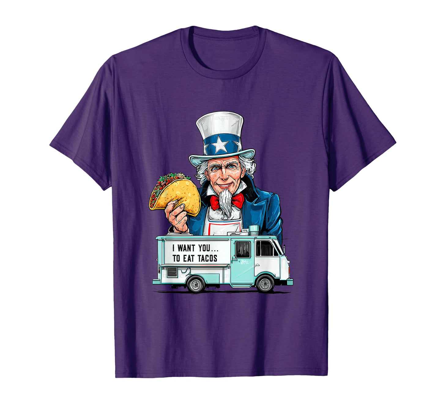 Pretty Taco Costume in Patriotic Look for Adults and Kids T-Shirt