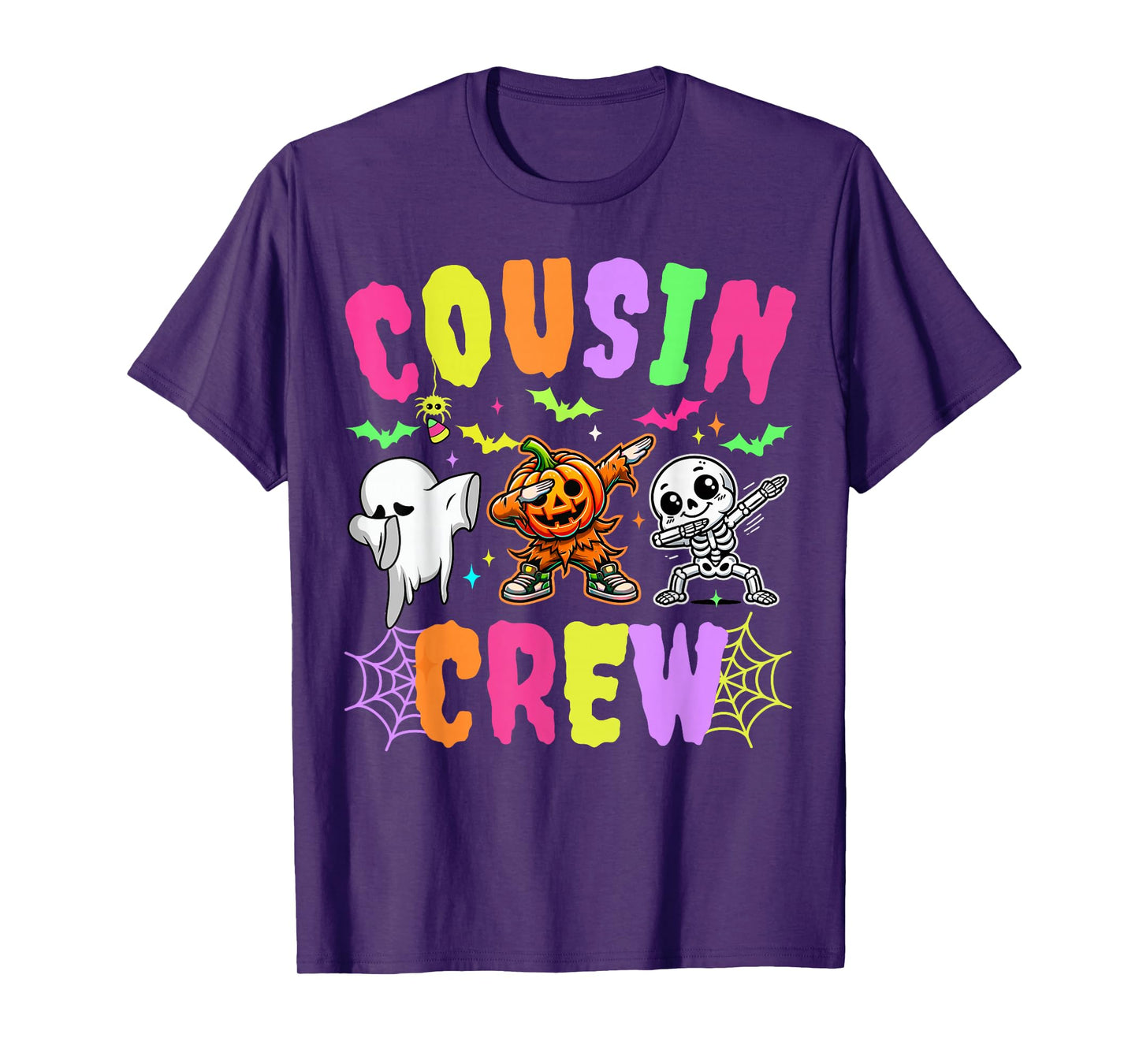 Spooky Cousin Crew Dabbing Halloween Ghost Trick Treat Squad T-Shirt