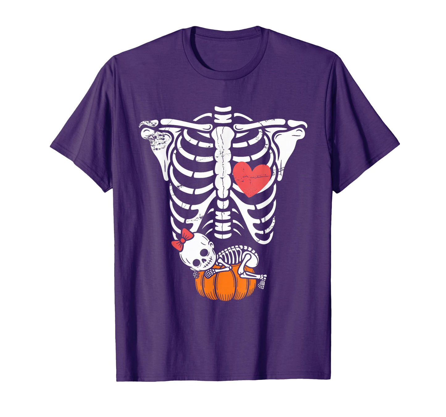 Baby Shower Skeleton Halloween Pregnancy Annoucement Girls T-Shirt