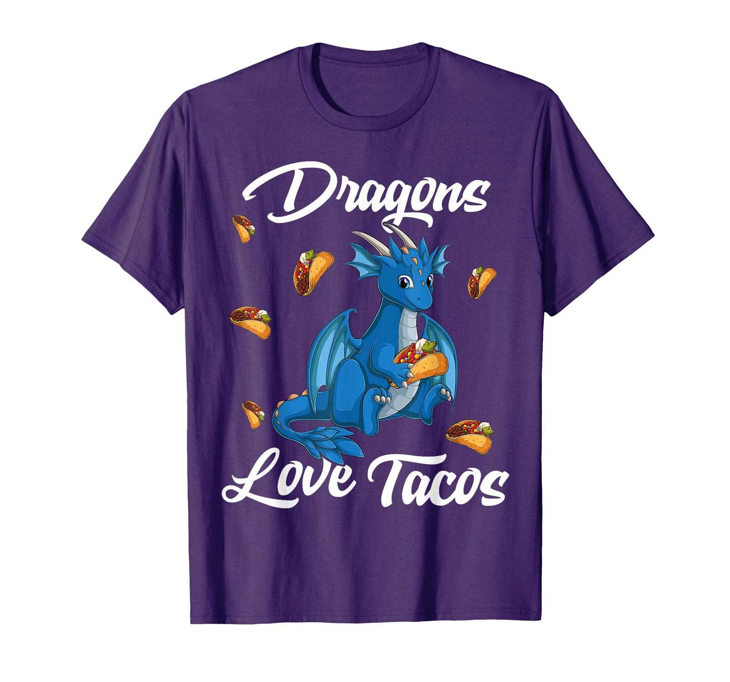 Dragons Love Tacos Mexican Food For Kids boys girls pjs T-Shirt