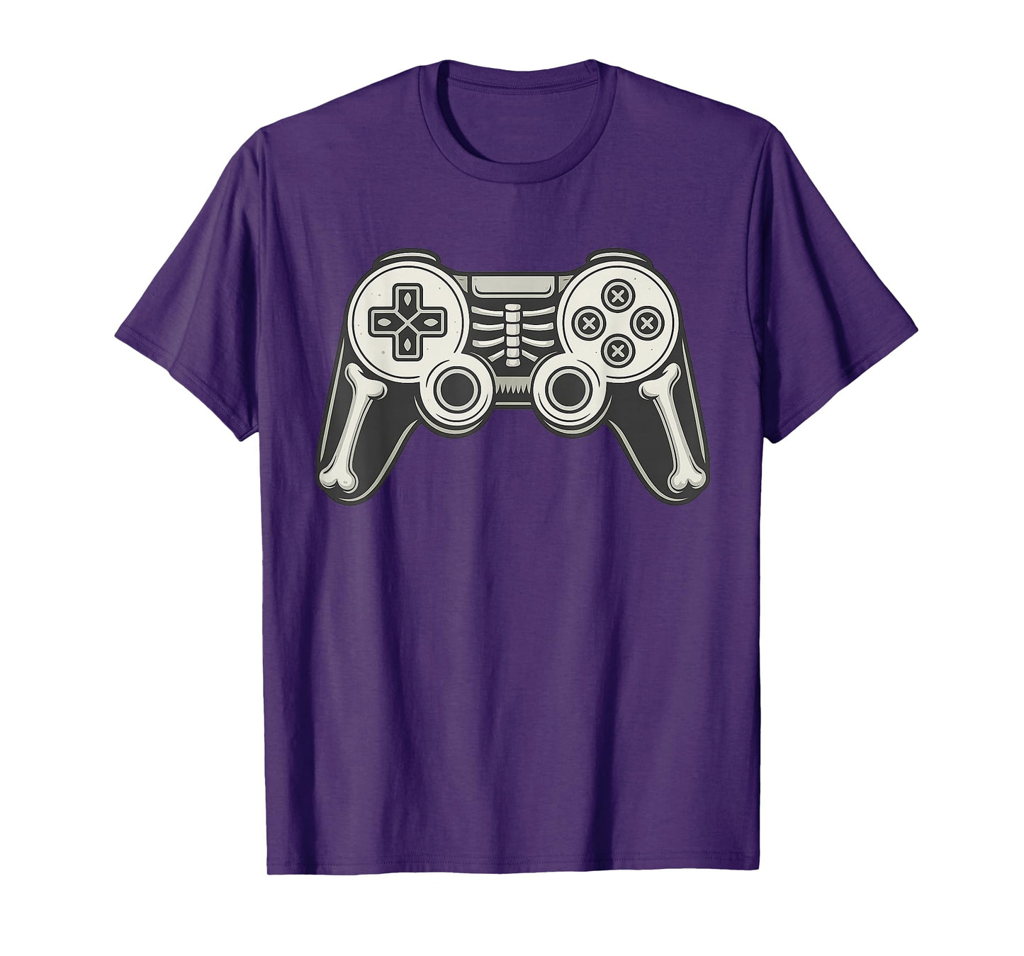 Halloween Gamer Funny Video Remote Skeleton Gamepad T-Shirt