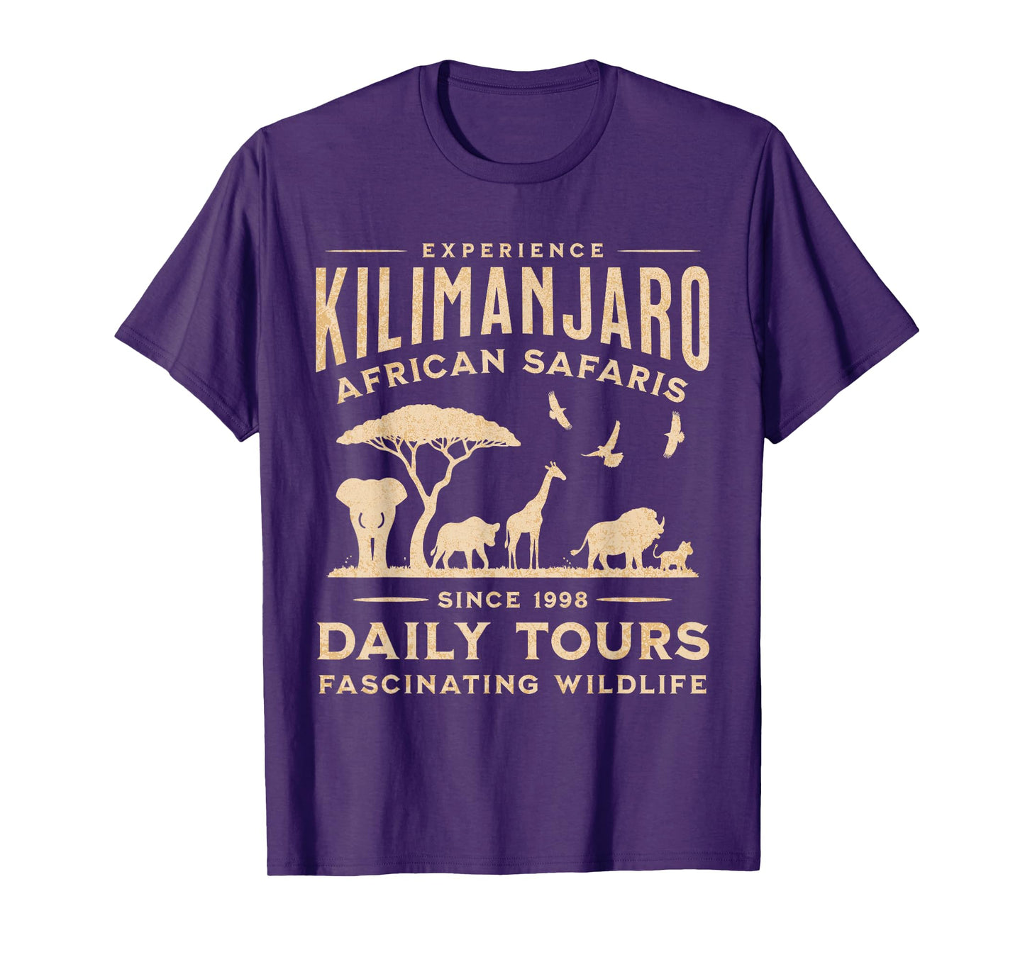 Kilimanjaro, African Safari, Animals, Theme Park Attraction T-Shirt