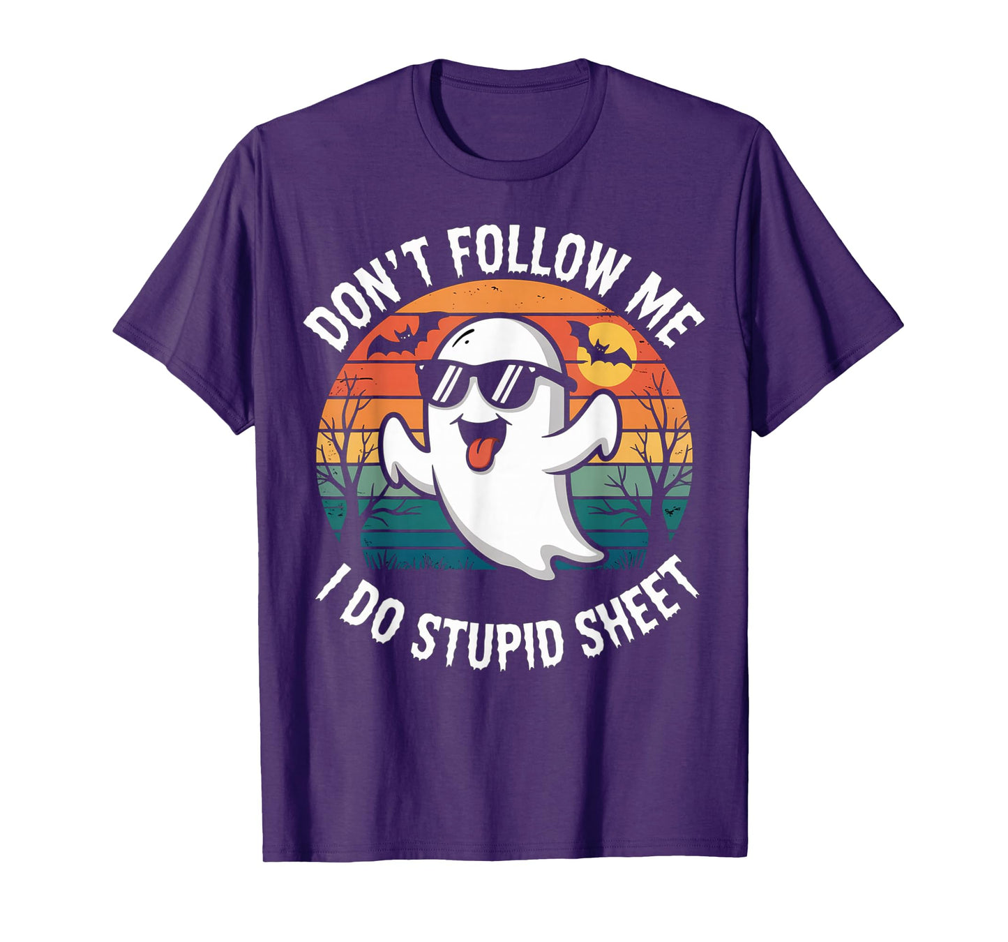 Ghost Retro Halloween Costume Men Women T-Shirt