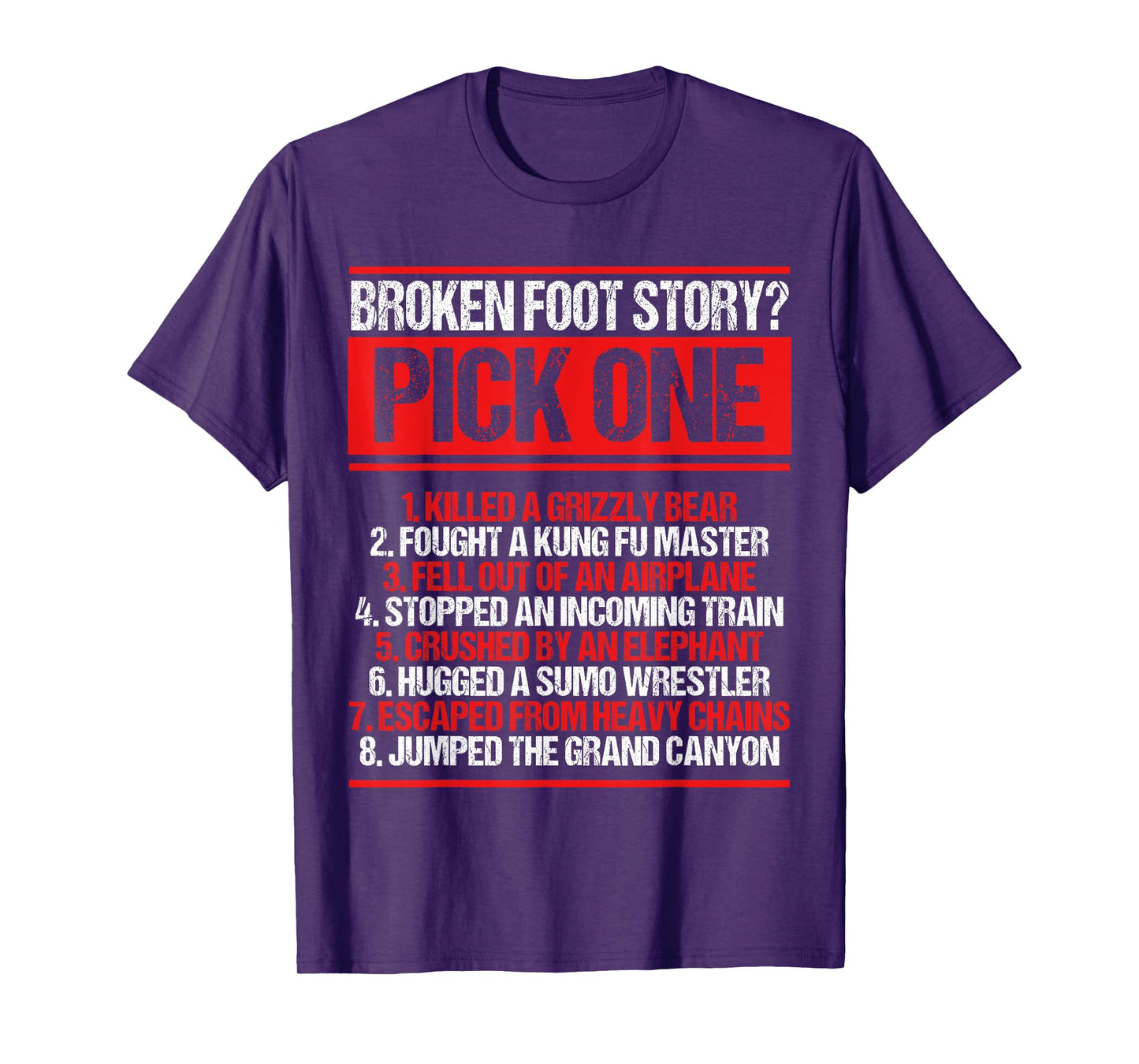 Broken Foot Survivor Funny Broken Foot Recovery Warrior T-Shirt