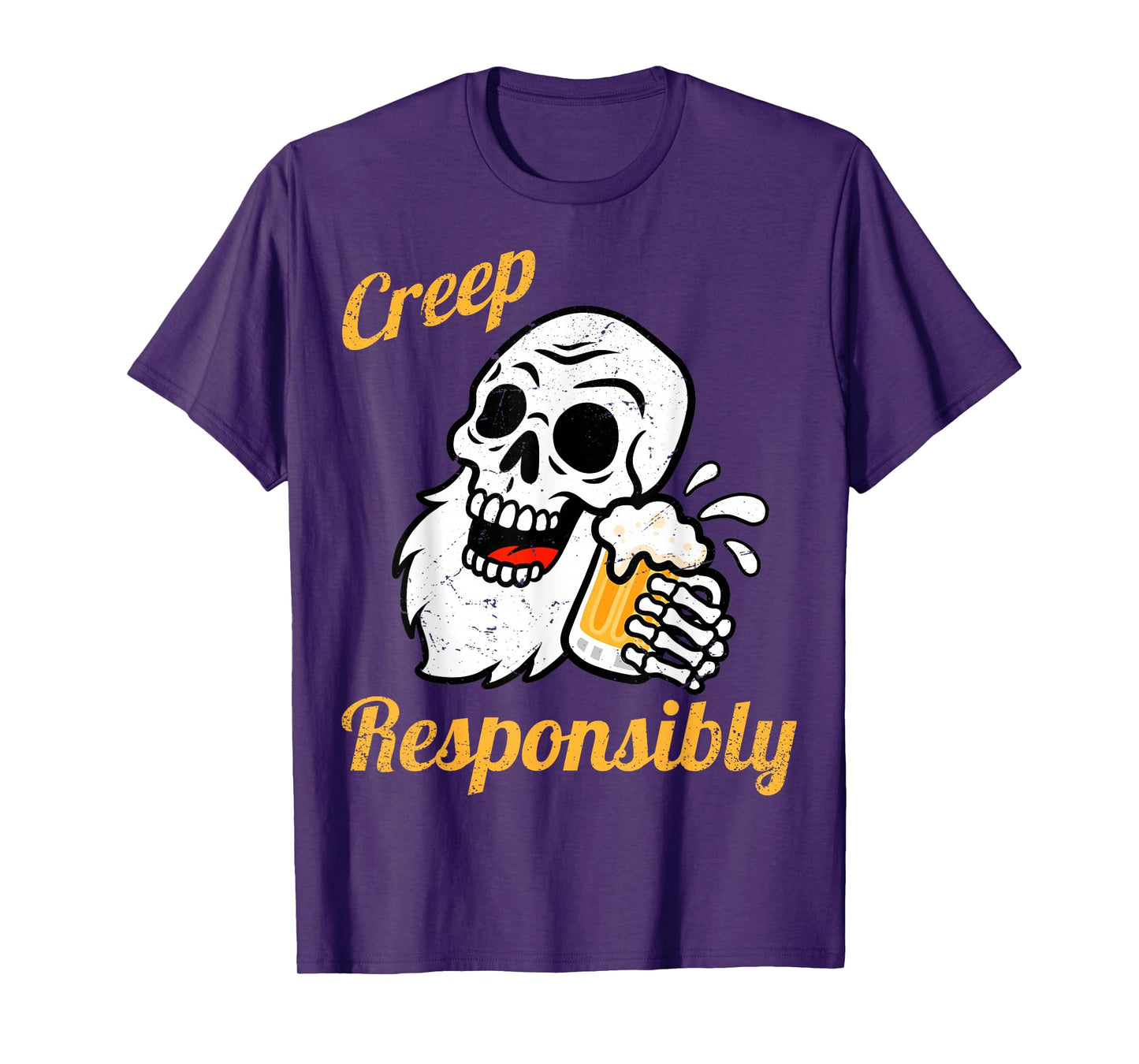 Creep Responsibly Halloween Spooky Haunted Celebration T-Shirt