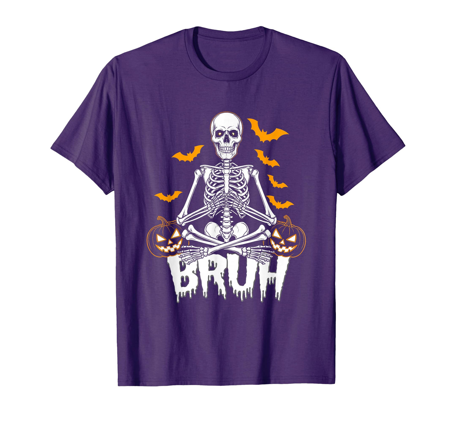 Halloween Skeleton Video Gaming Gamer Teens Men Boys Youths T-Shirt