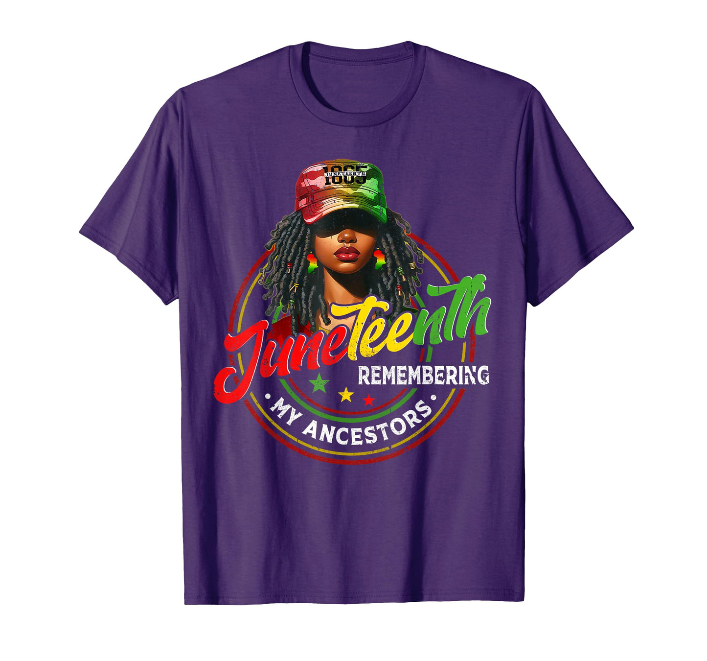 Black Women Juneteenth Tshirt Remembering My Ancestors 1865 T-Shirt