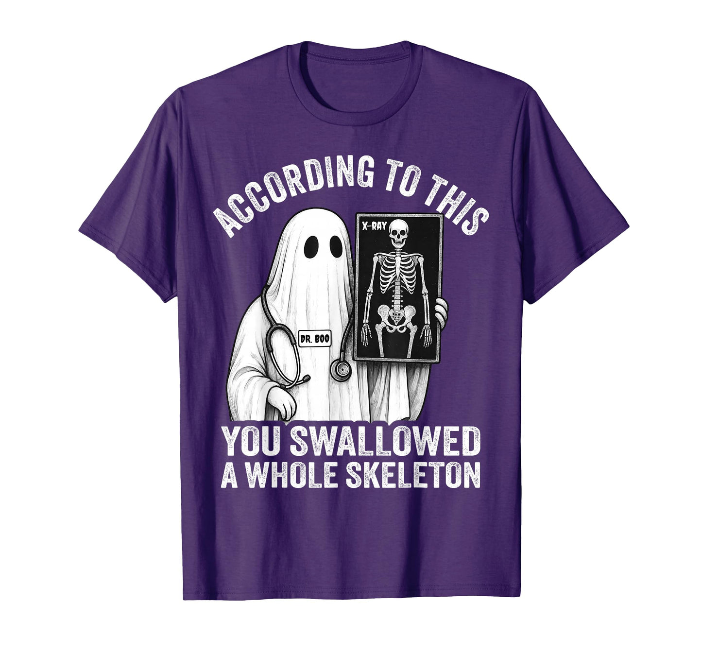 Funny Ghost Doctor X-Ray Technician Halloween Medical Nurse T-Shirt