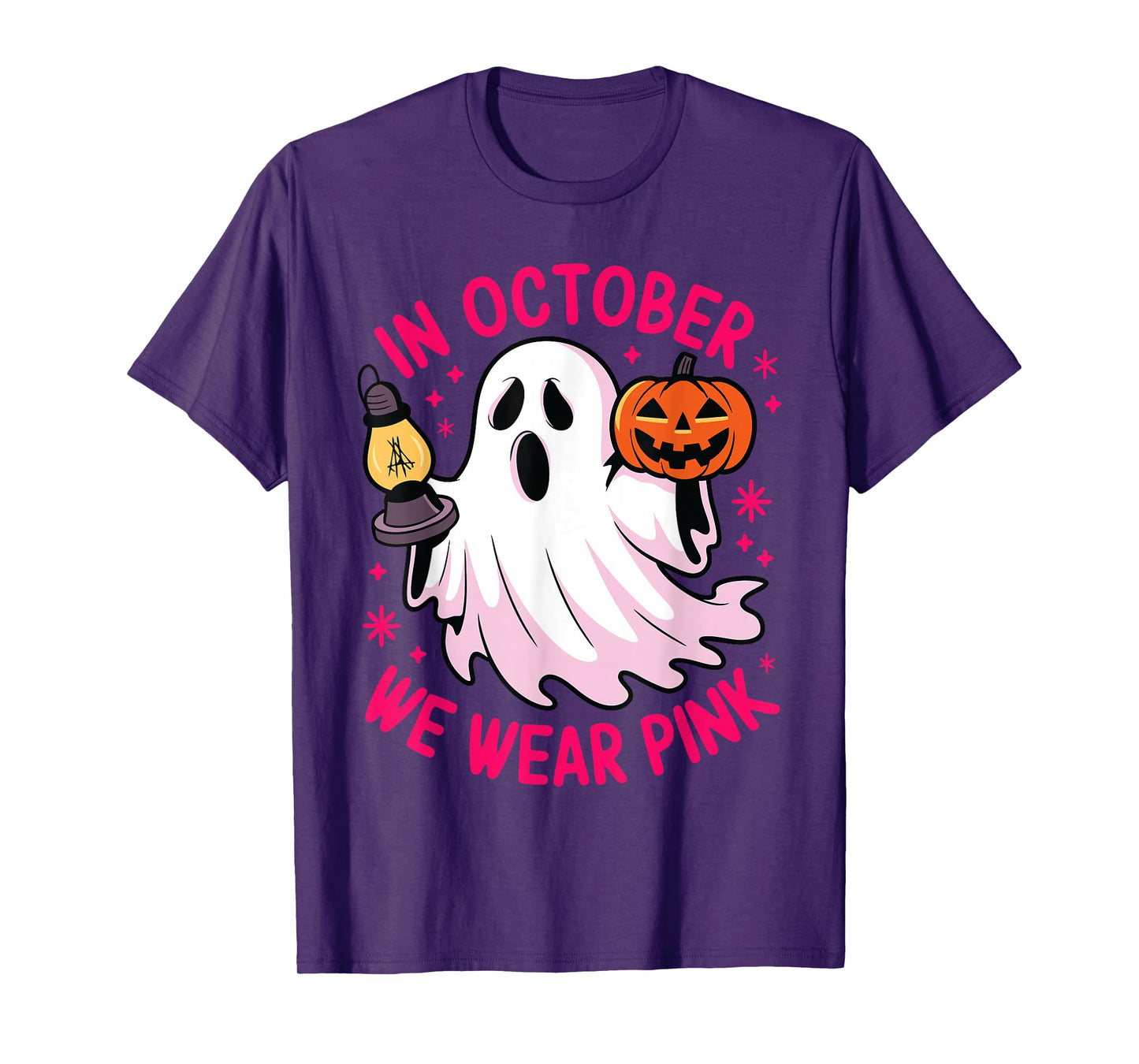 in October we wear Pink Breast Cancer Awareness T-Shirt