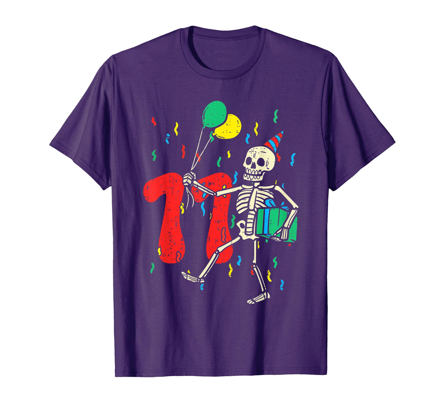 My 11th Birthday Skeleton Halloween 11 Year Old Funny Gift T-Shirt