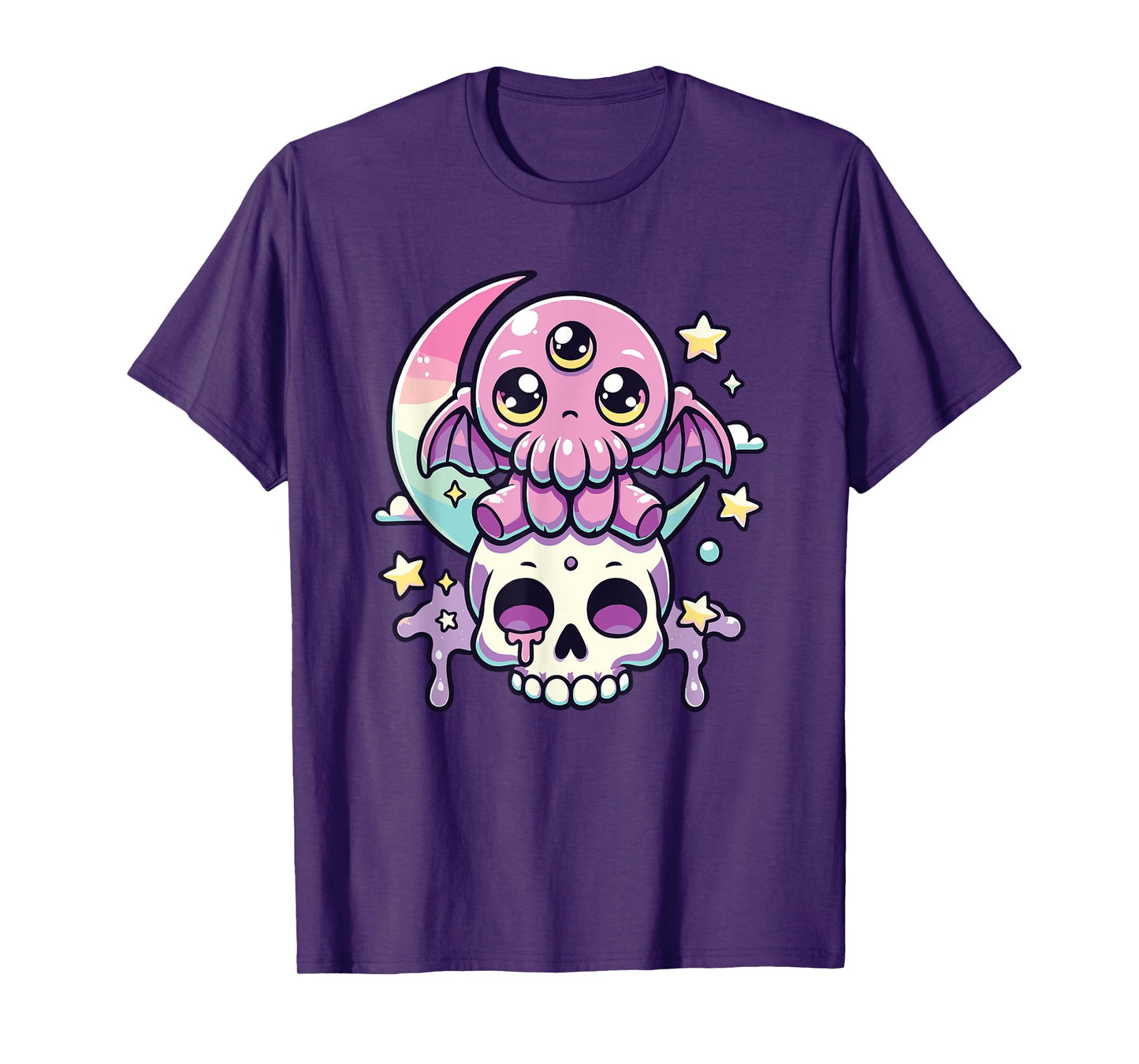 Kawaii Gothic Cthulhu Pastel Colors Gothic Goth Cthulhu T-Shirt