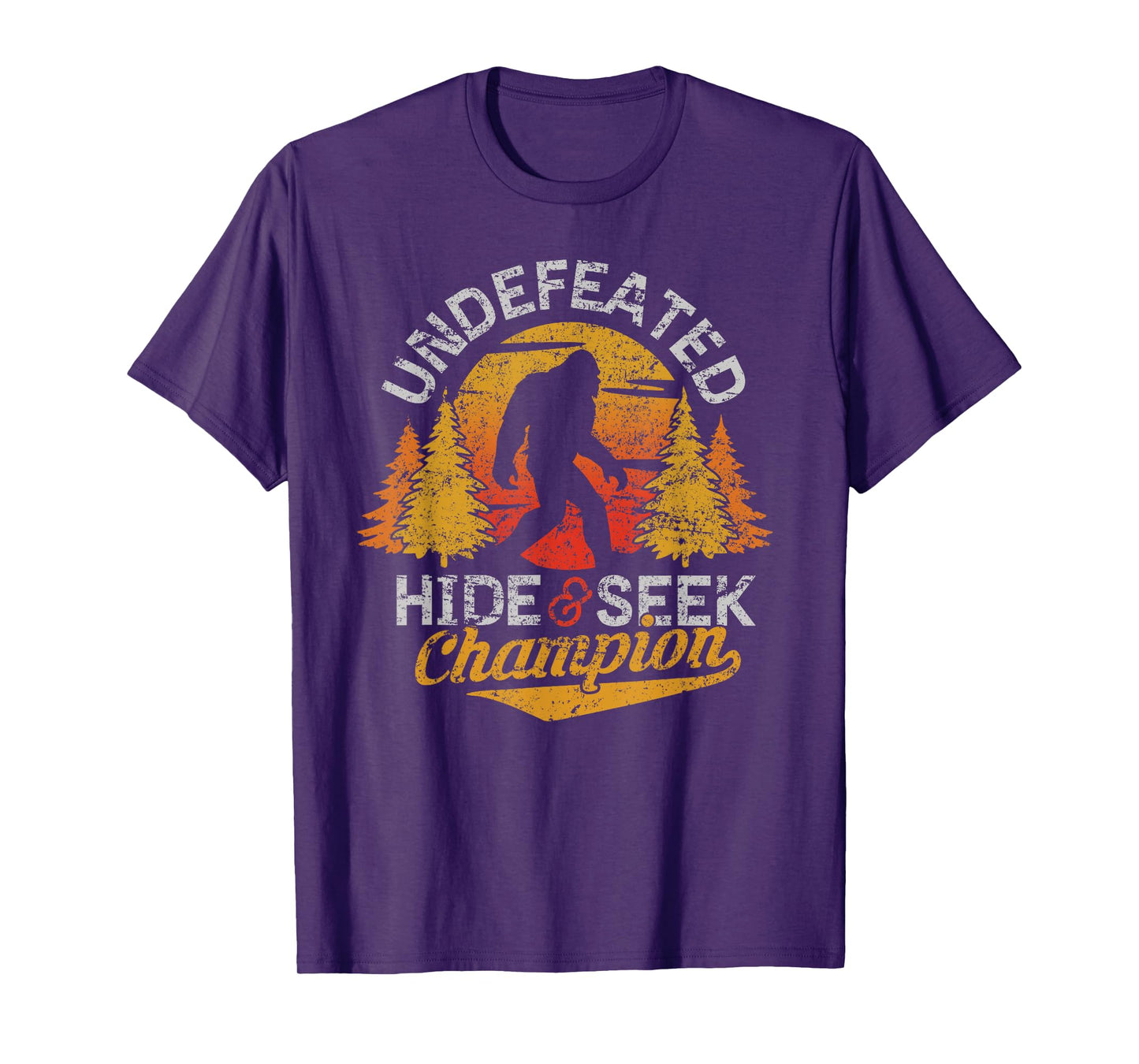 Bigfoot Hide and Seek Champion Shirt Sasquatch Tee Men Kids T-Shirt