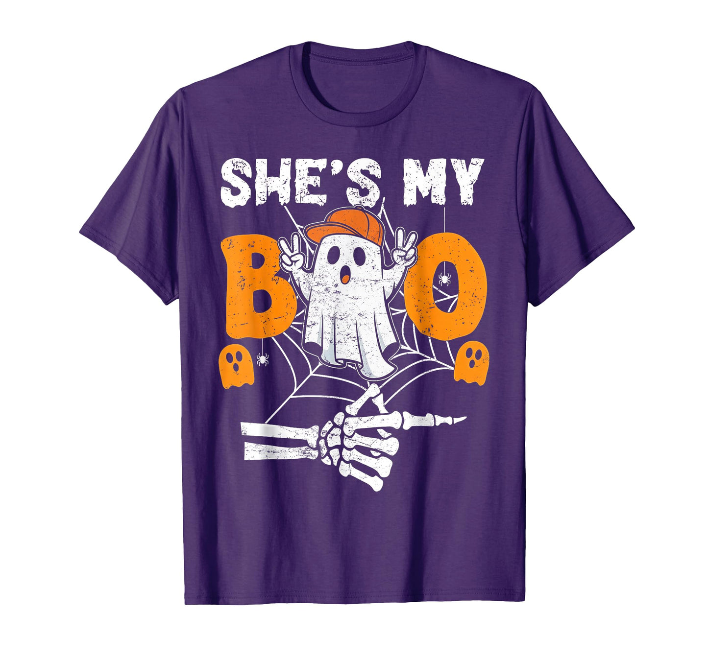 She’s My Boo Ghost Matching Couple Halloween Costume T-Shirt