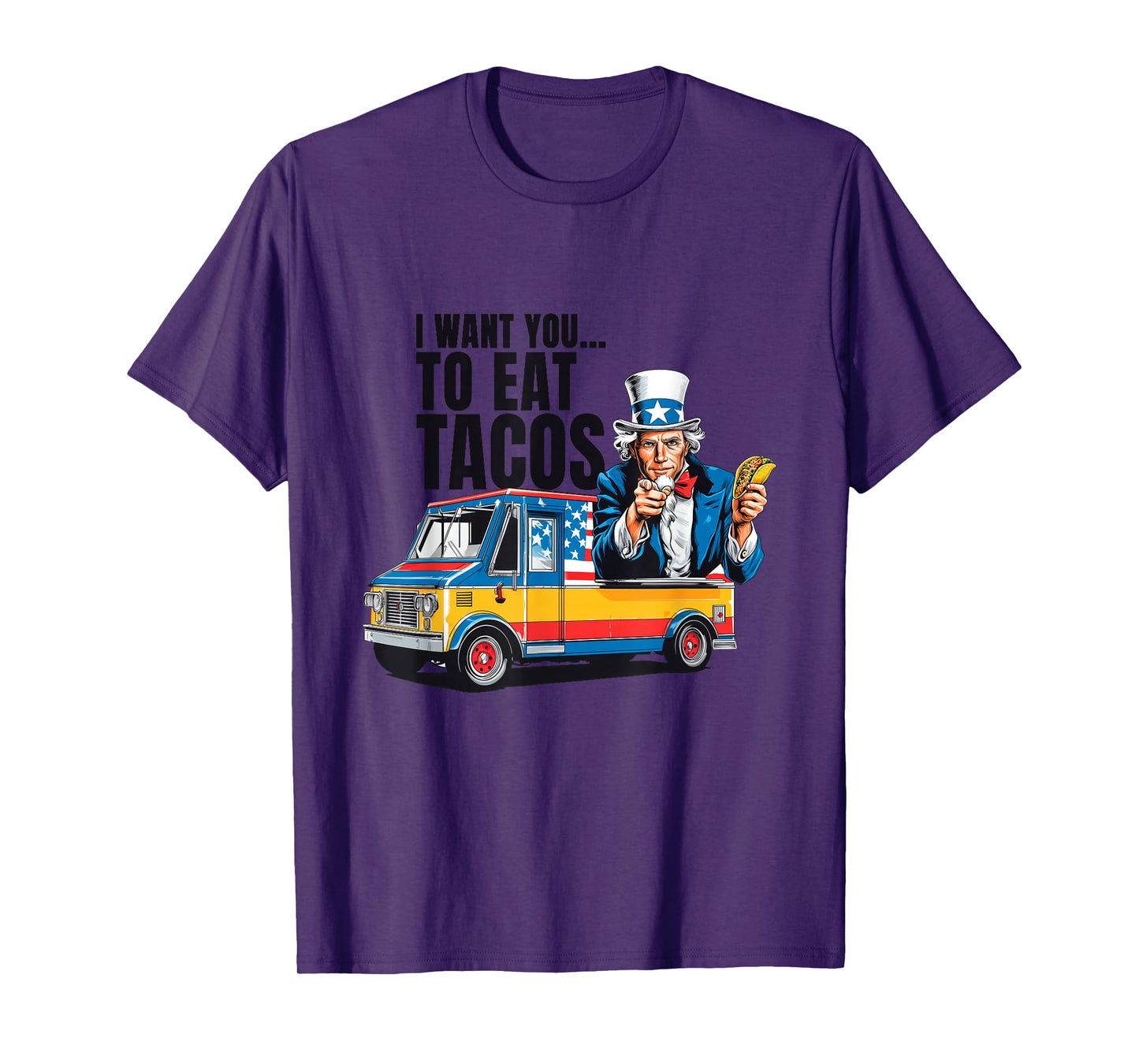 Pretty Patriotic Taco Truck Sam Costume for Boys and Girls T-Shirt