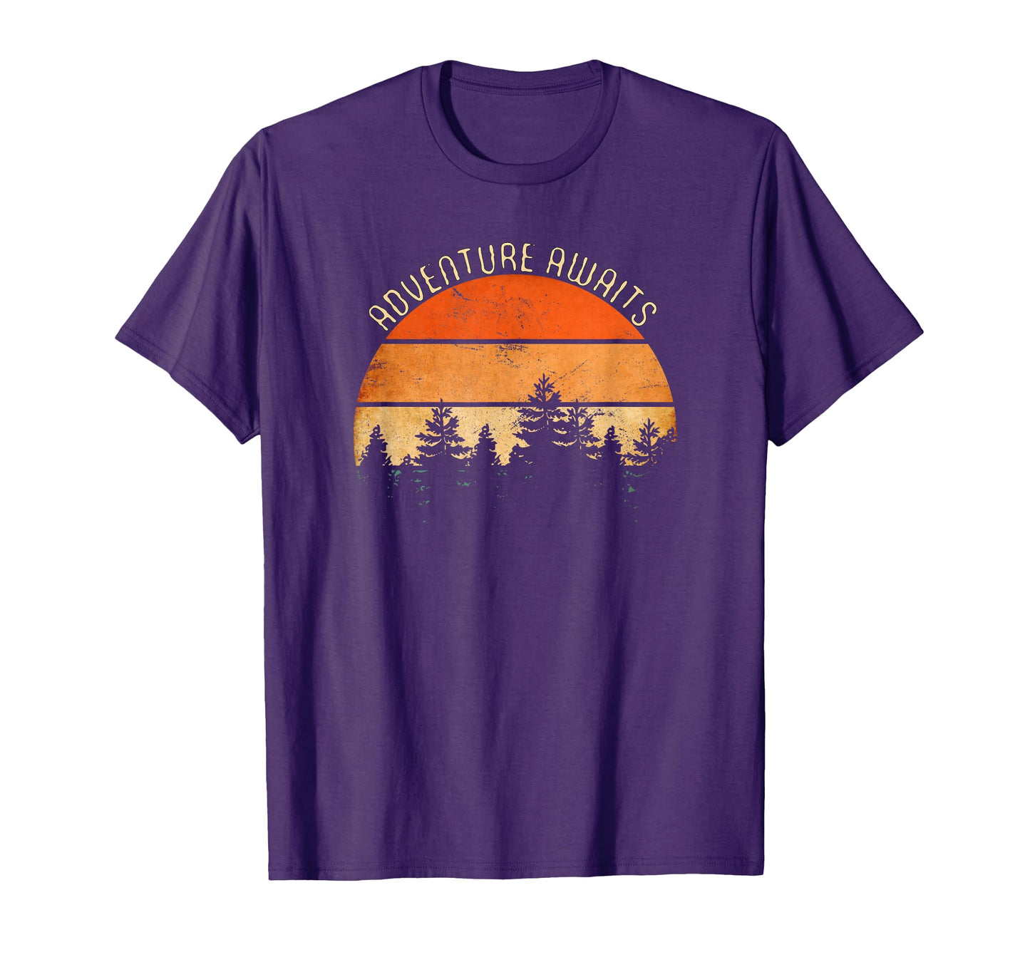 Adventure Awaits, Retro Hiking T-Shirt